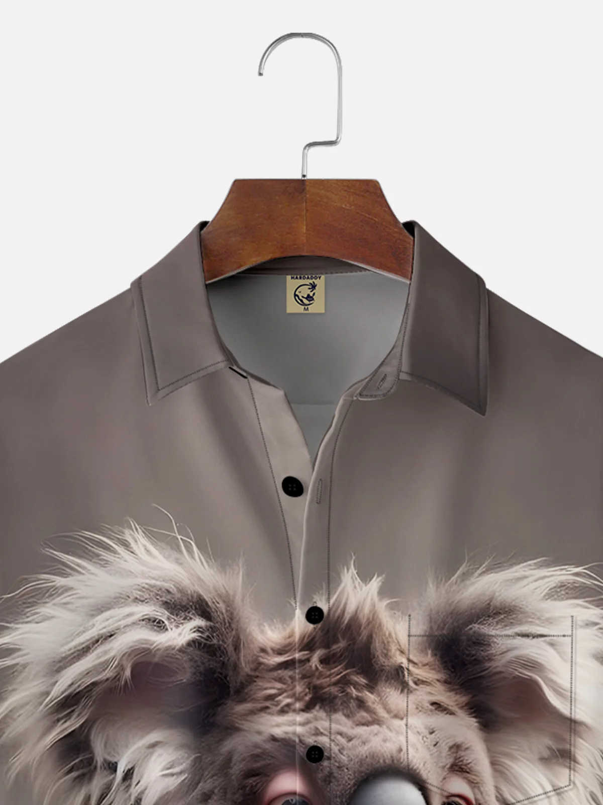 Moisture-wicking Koala Chest Pocket Hawaiian Shirt