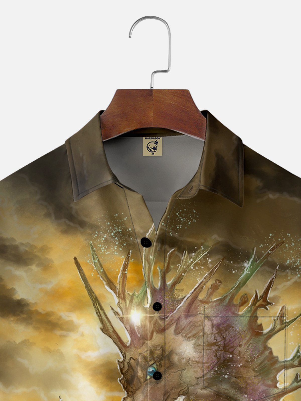 Hardaddy X Artist John Nelson Moisture-wicking Seahorse Sailing Boat Chest Pocket Hawaiian Shirt