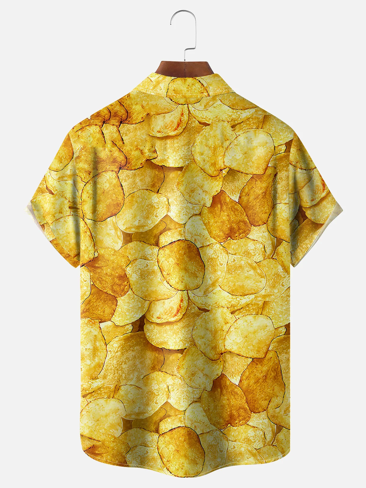 Moisture Wicking Chips Chest Pocket Hawaiian Shirt