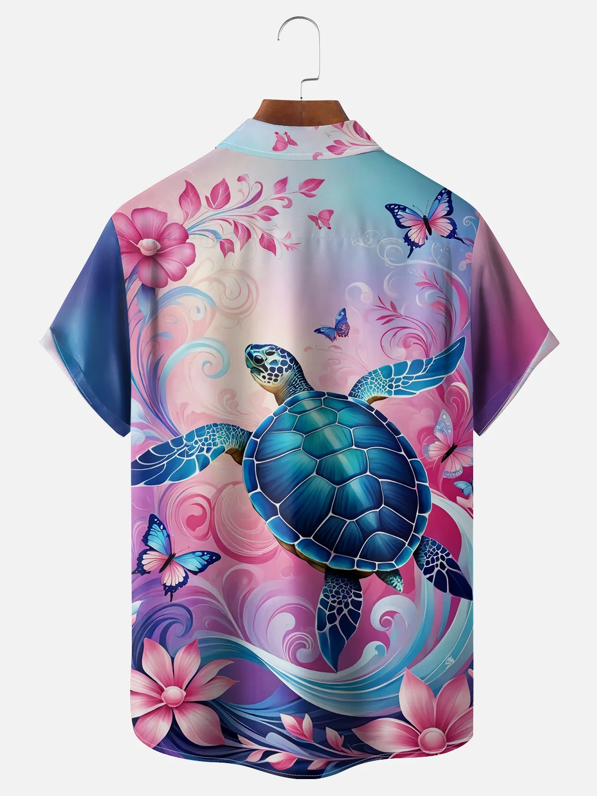 Moisture Wicking Turtle Chest Pocket Hawaiian Shirt