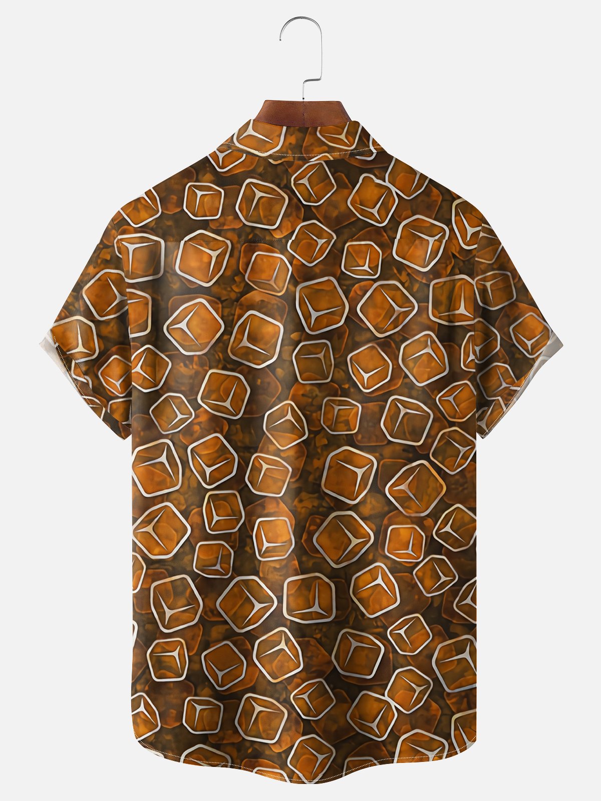 Moisture Wicking Oktoberfest Ice Cube Chest Pocket Hawaiian Shirt