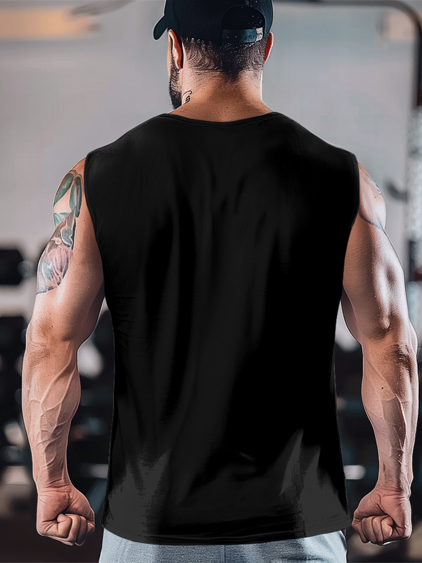 Mens Crewneck Tank Tops Cat BRUH Beach Sleeveless Shirt