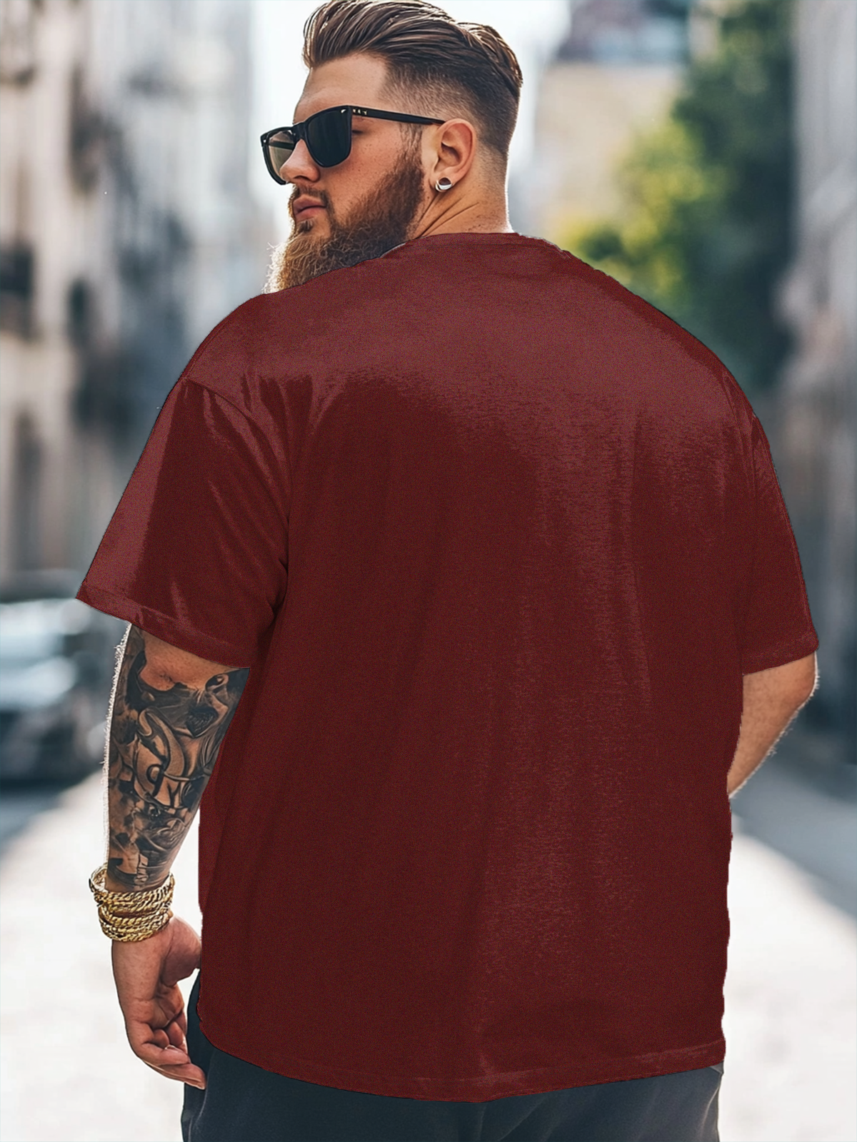 Big Size Men's Happy Canada Day Loose T-shirt