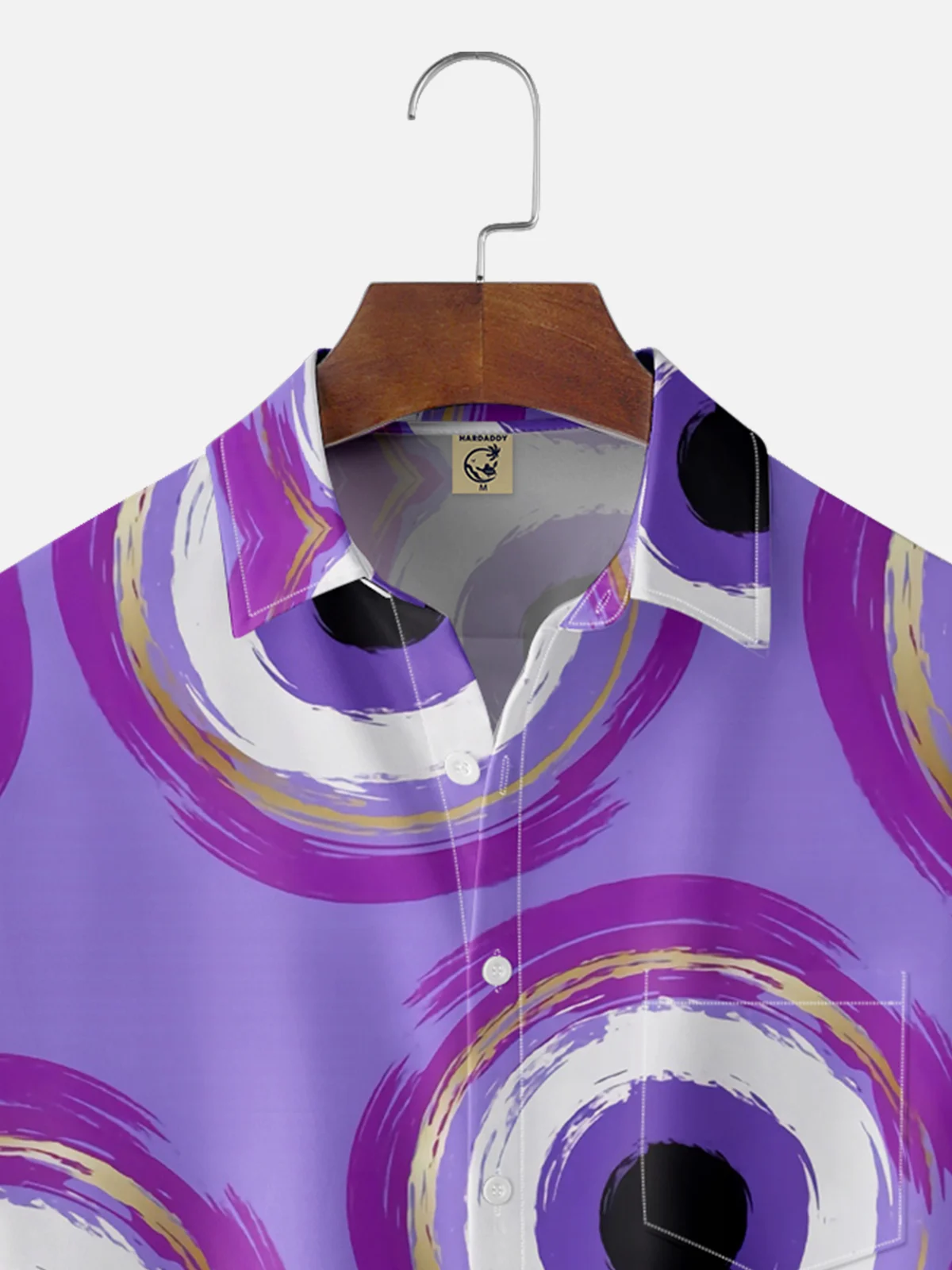 Moisture-wicking Turkey Eyes Circle Chest Pocket Casual Shirt