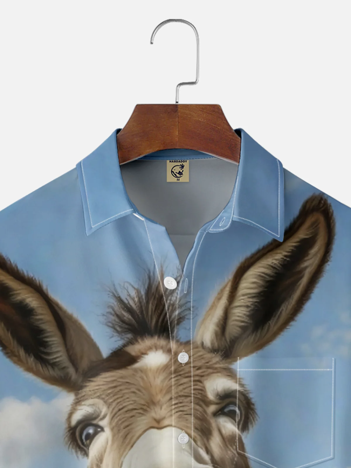 Moisture-wicking Donkey Chest Pocket Hawaiian Shirt