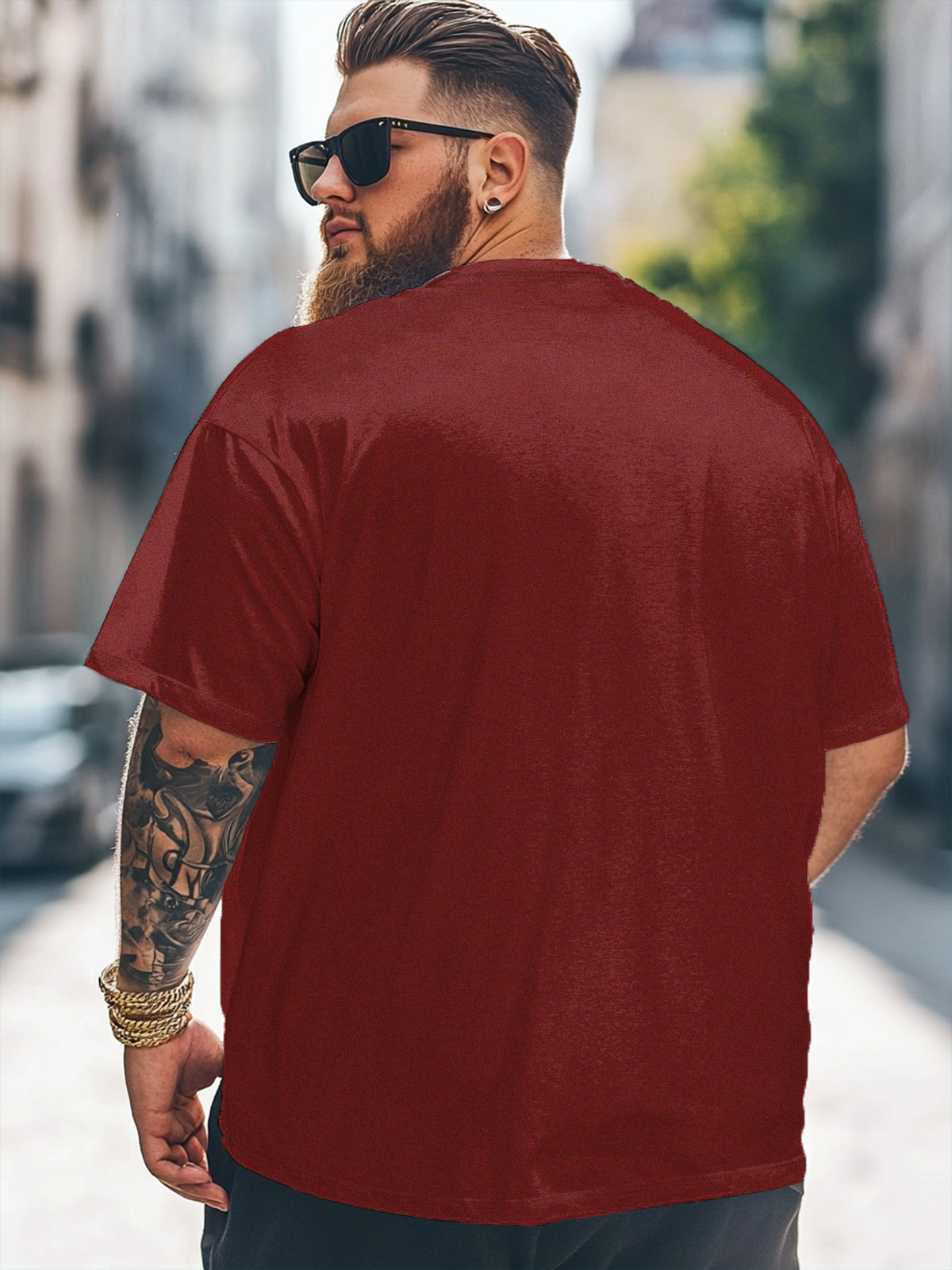 Big Size Men's Canada Day Loose T-shirt