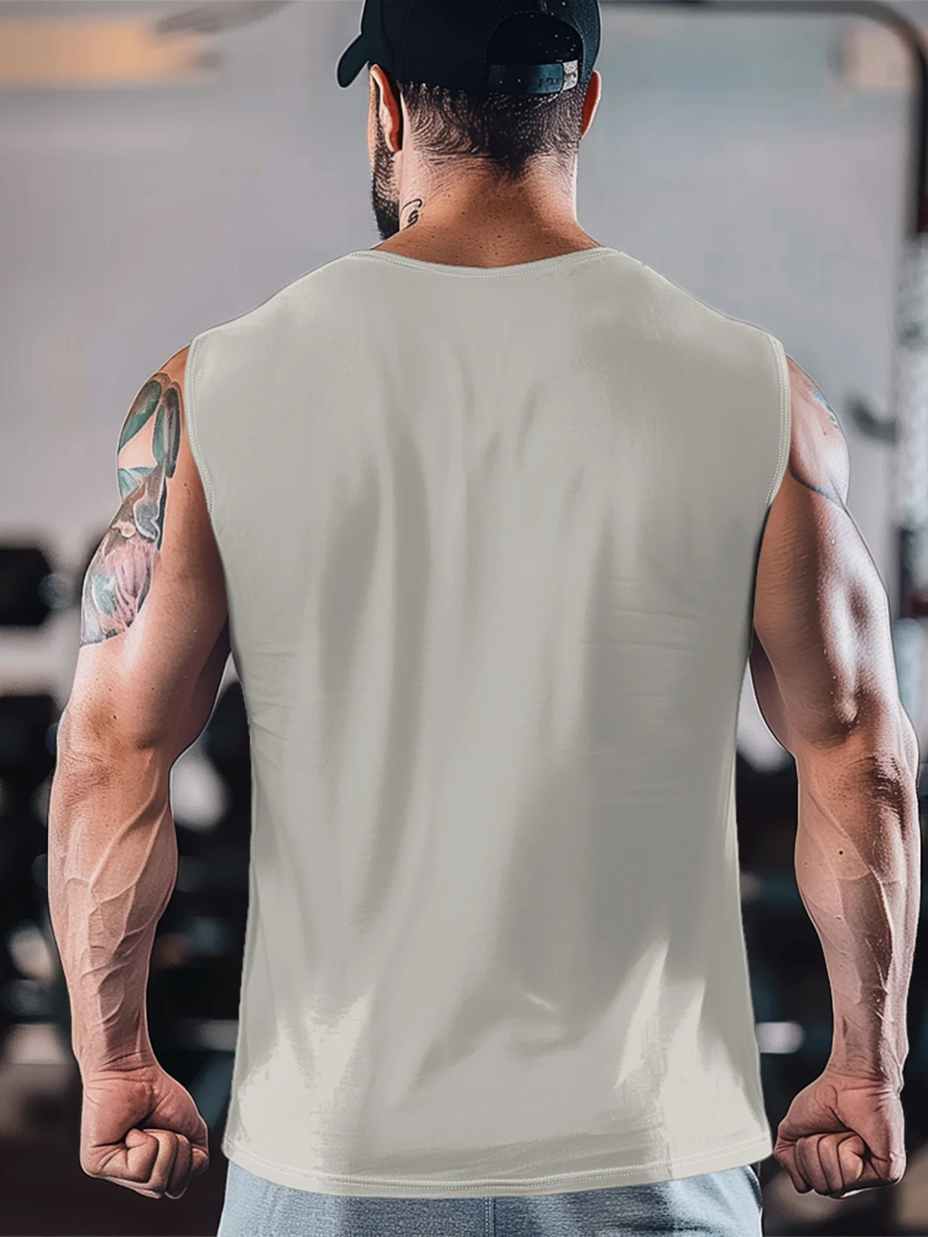 Mens Crewneck Tank Tops Halloween Skull Beach Sleeveless Shirt