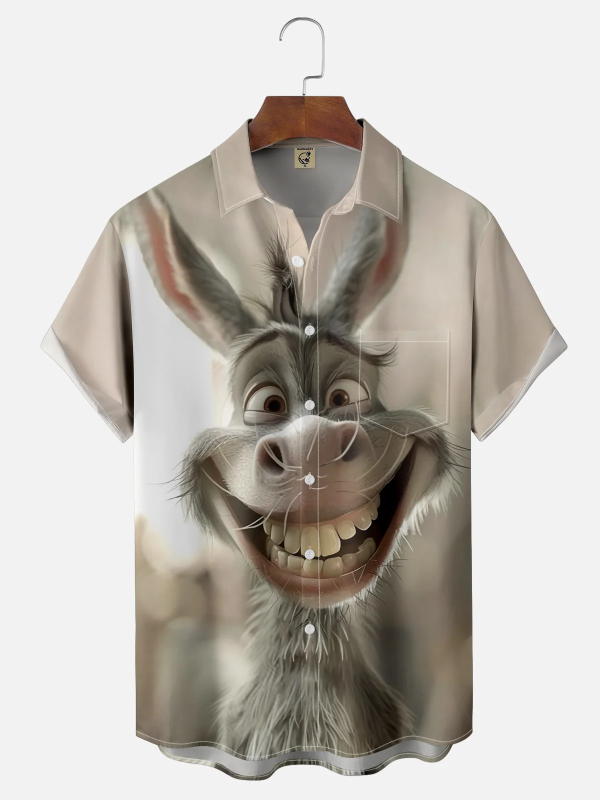 Moisture-wicking Donkey Chest Pocket Hawaiian Shirt