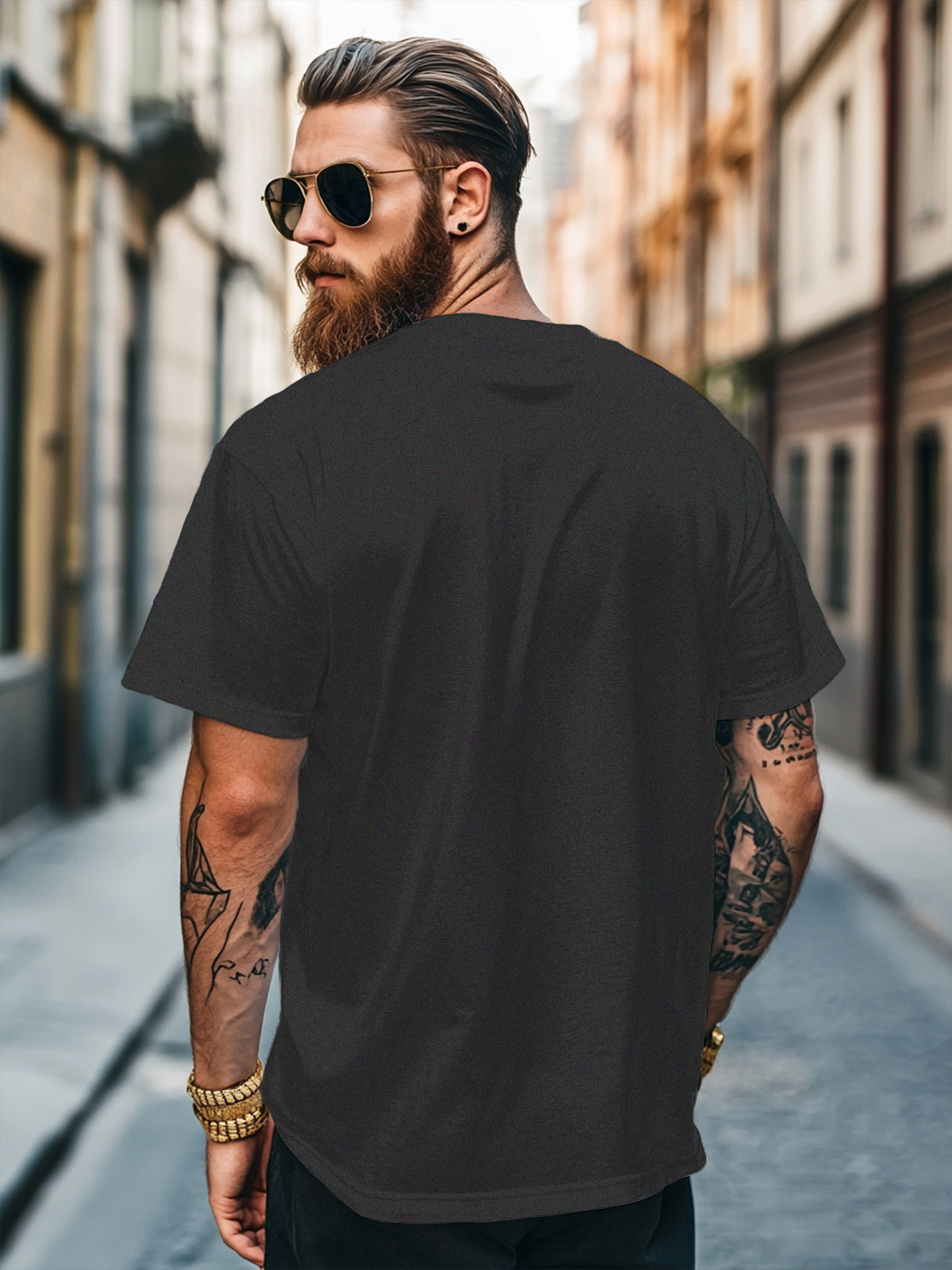 Men's Rock Punk Cats Band Fitted T-shirts