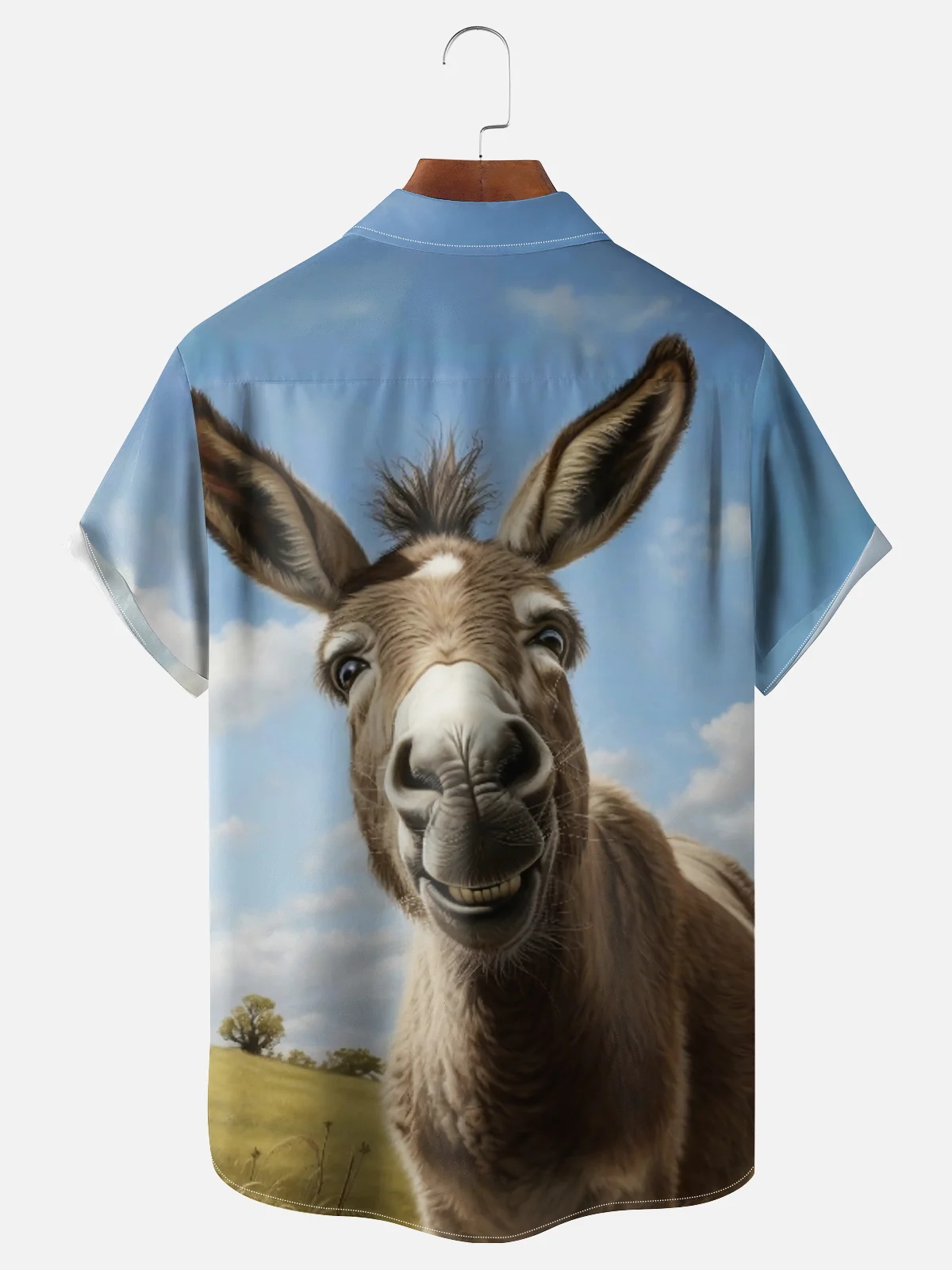 Moisture-wicking Donkey Chest Pocket Hawaiian Shirt
