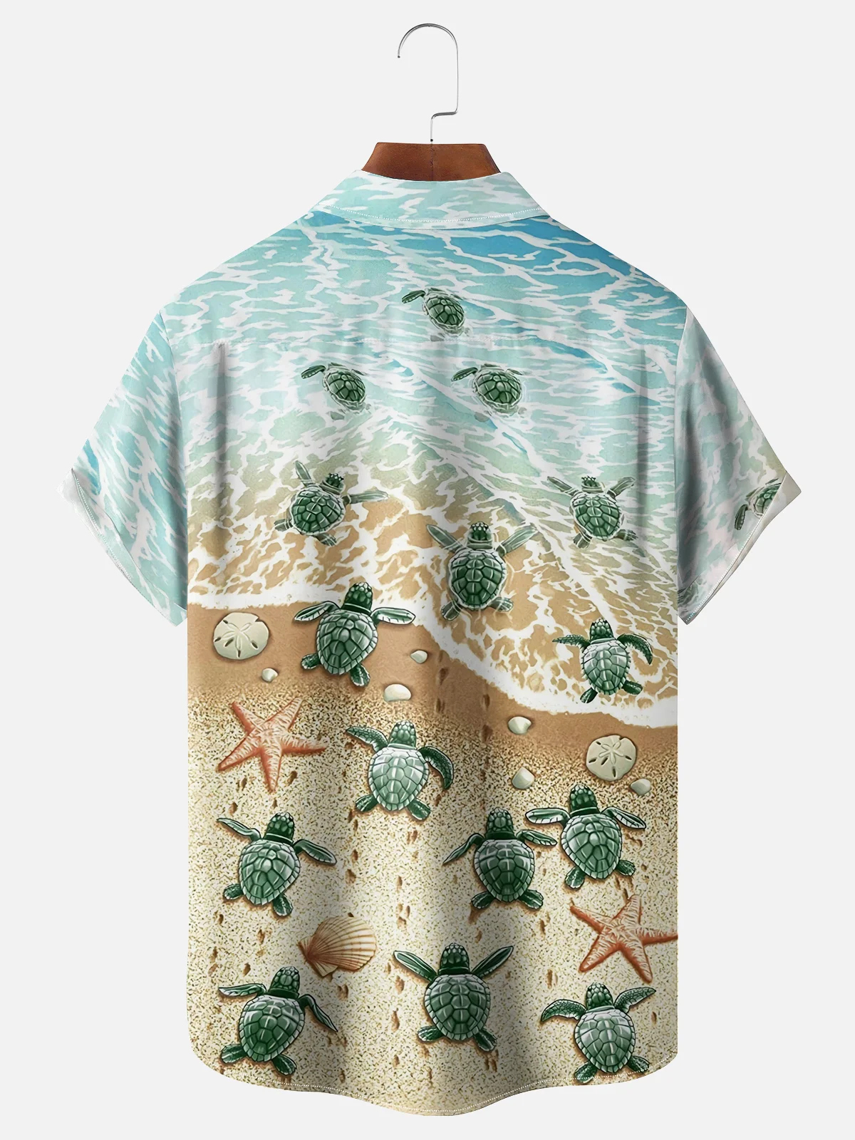 Moisture Wicking Turtle Chest Pocket Hawaiian Shirt