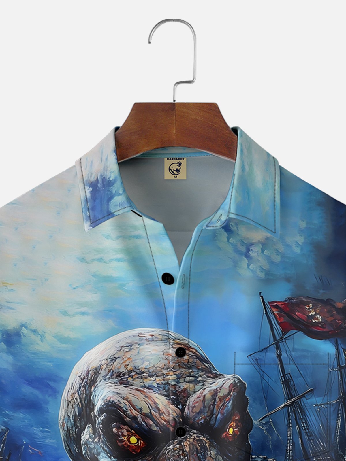 Moisture-wicking Octopus Chest Pocket Hawaiian Shirt