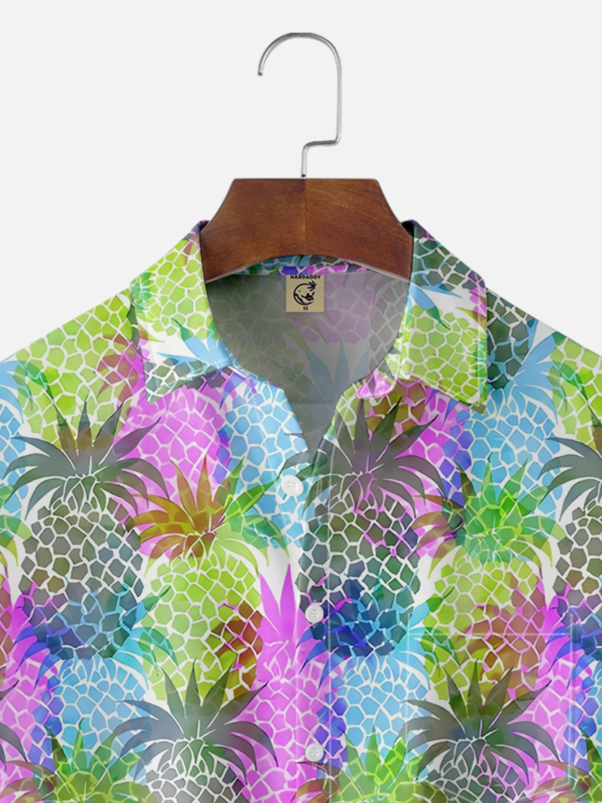 Moisture-wicking Dream Pineapple Chest Pocket Hawaiian Shirt