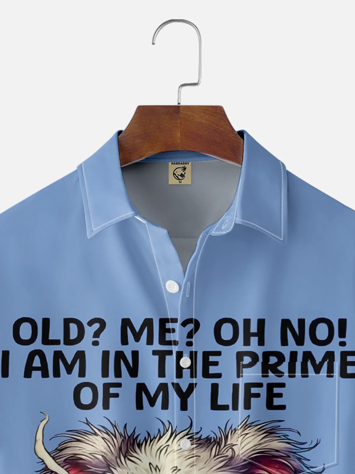 Moisture-wicking Koala Old Man In The Prime Chest Pocket Casual Shirt