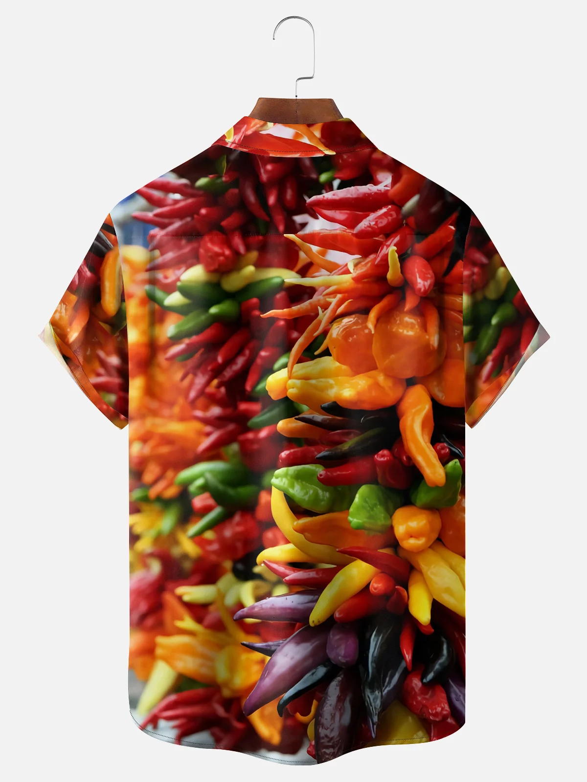 Moisture-wicking Mexican Jalapeno Pepper Chest Pocket Casual Shirt