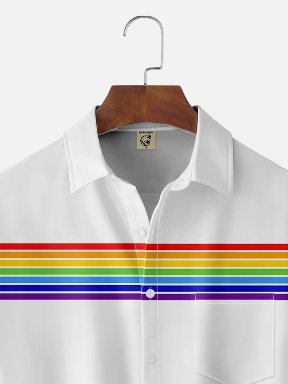 Moisture-wicking LGBT Prime Month Chest Pocket Casual Shirt