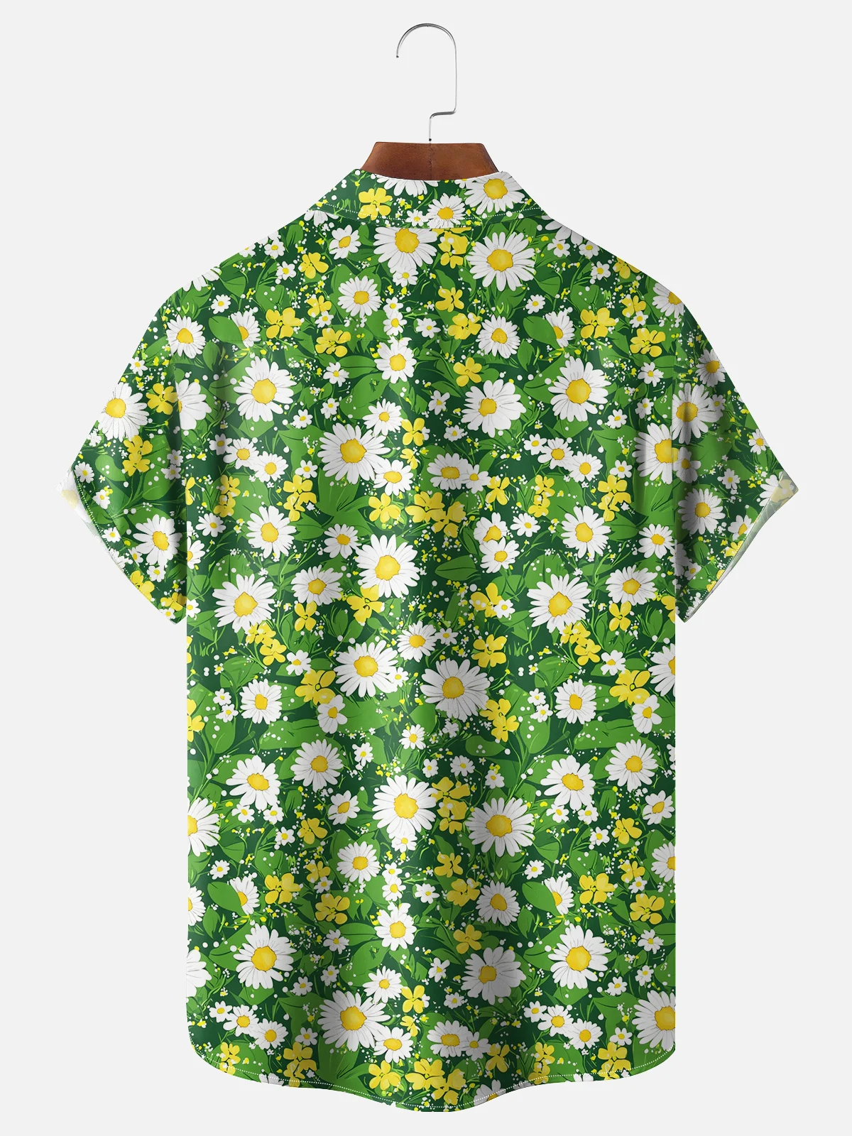 Moisture-wicking Floral Chest Pocket Hawaiian Shirt