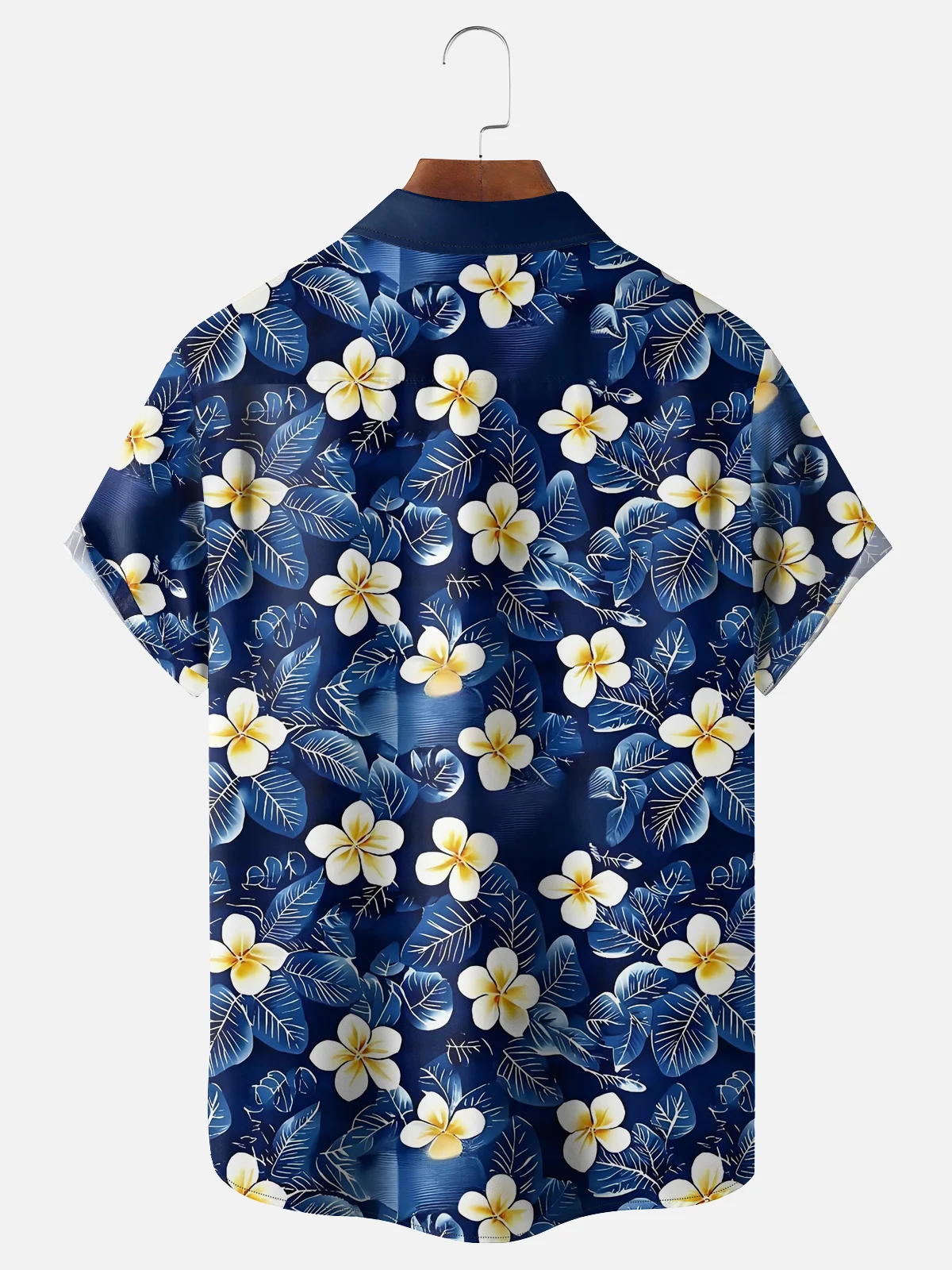 Moisture-wicking Floral Chest Pocket Bowling Shirt