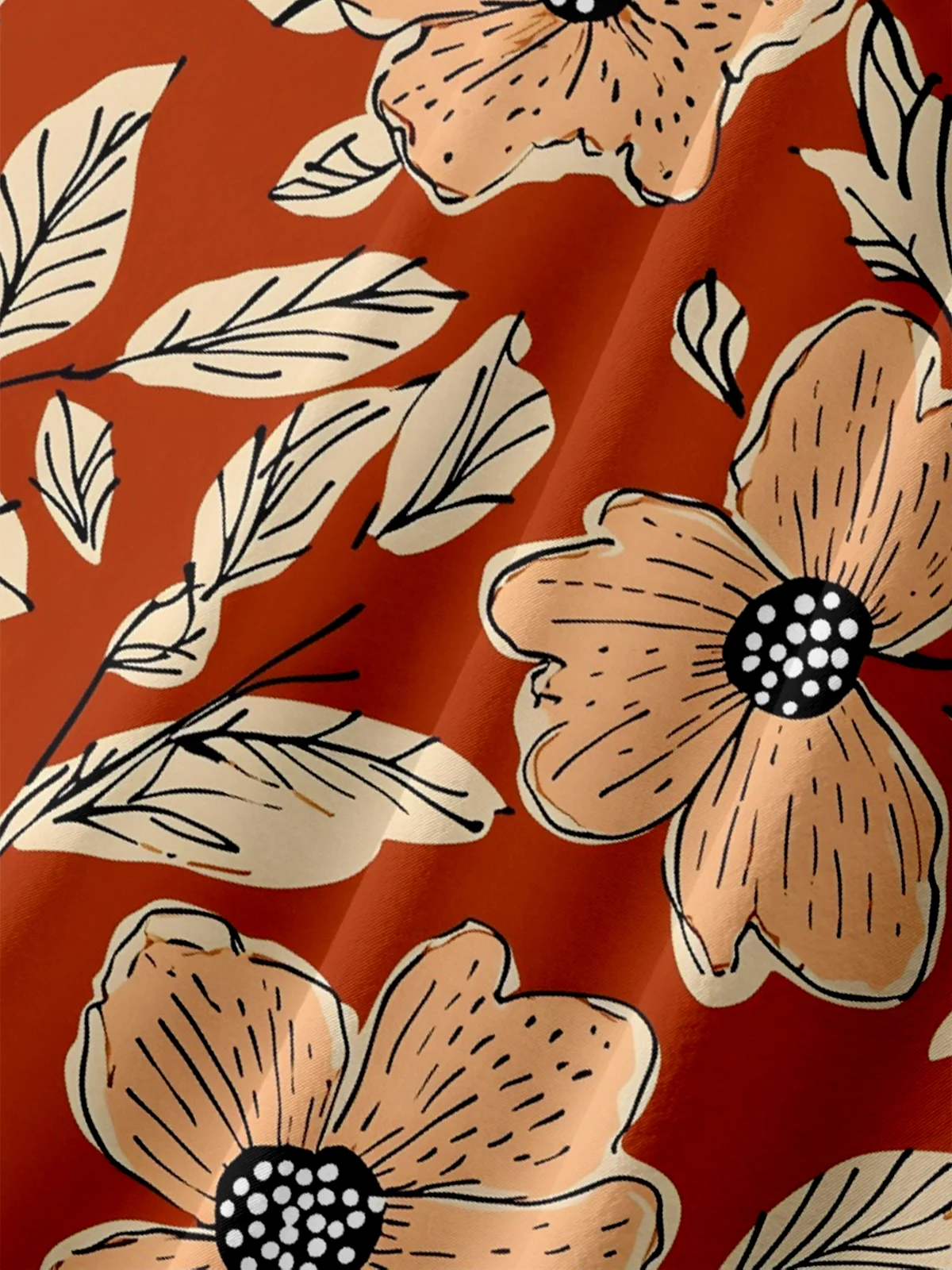 Moisture-wicking Floral Chest Pocket Hawaiian Shirt