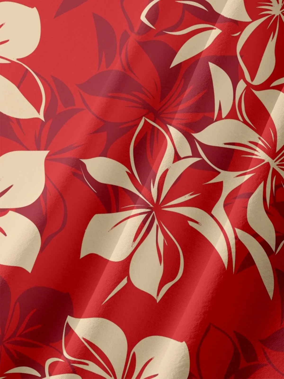 Moisture-wicking Floral Chest Pocket Hawaiian Shirt