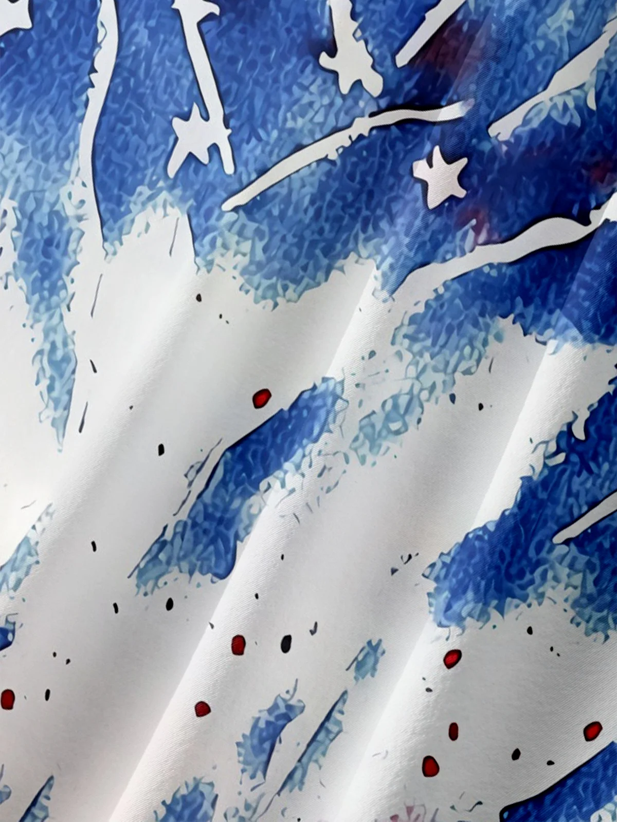 Moisture-wicking Independence Day Chest Pocket Casual Shirt