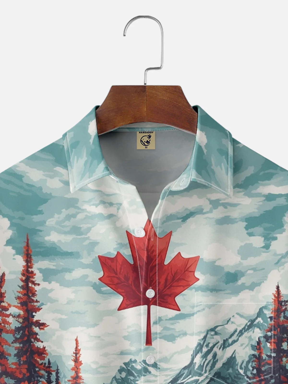 Moisture-wicking Canada Day Chest Pocket Casual Shirt
