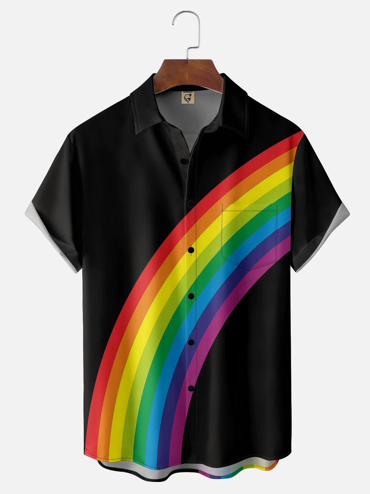Moisture-wicking LGBT Prime Month Chest Pocket Casual Shirt