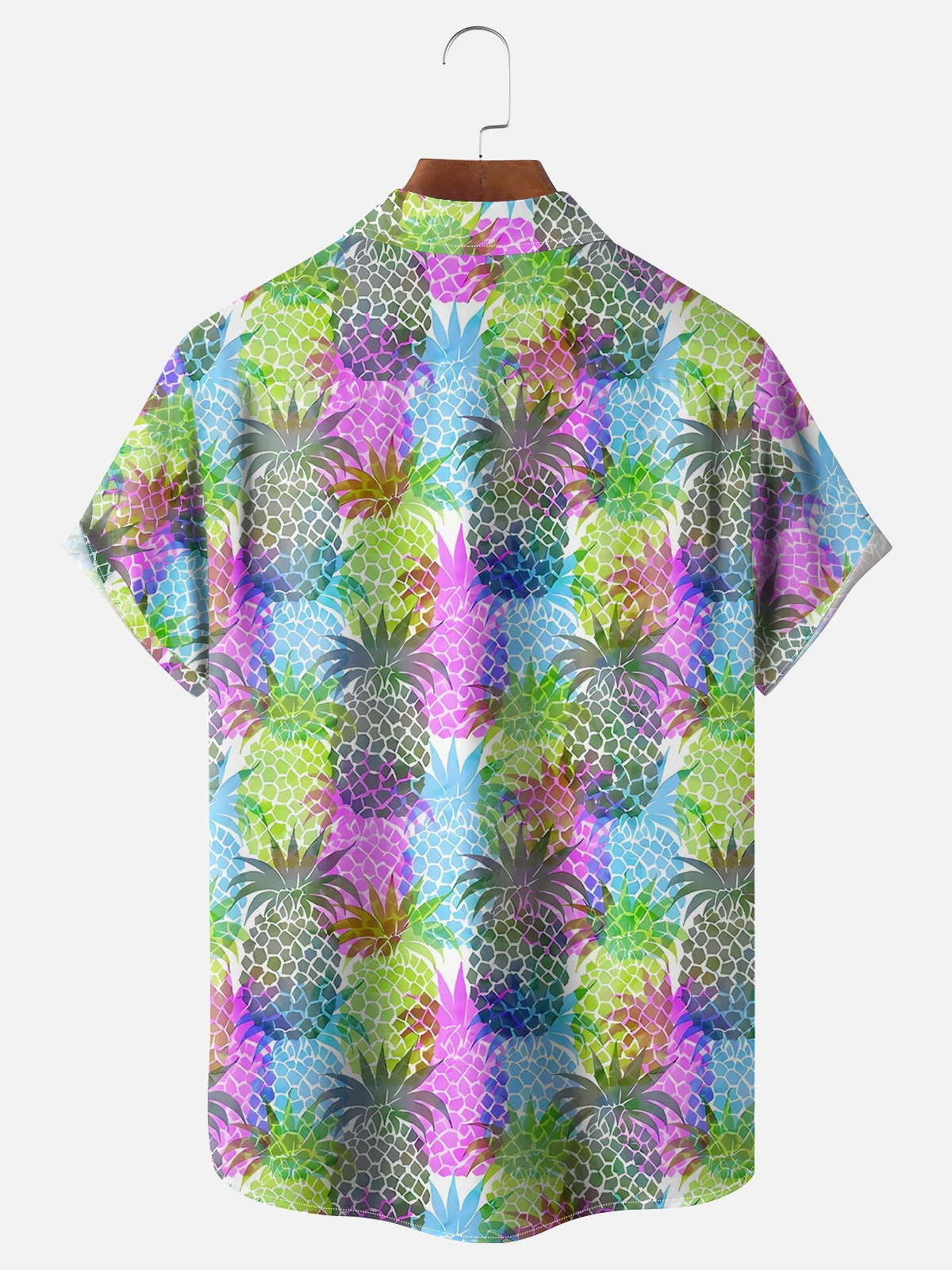Moisture-wicking Dream Pineapple Chest Pocket Hawaiian Shirt
