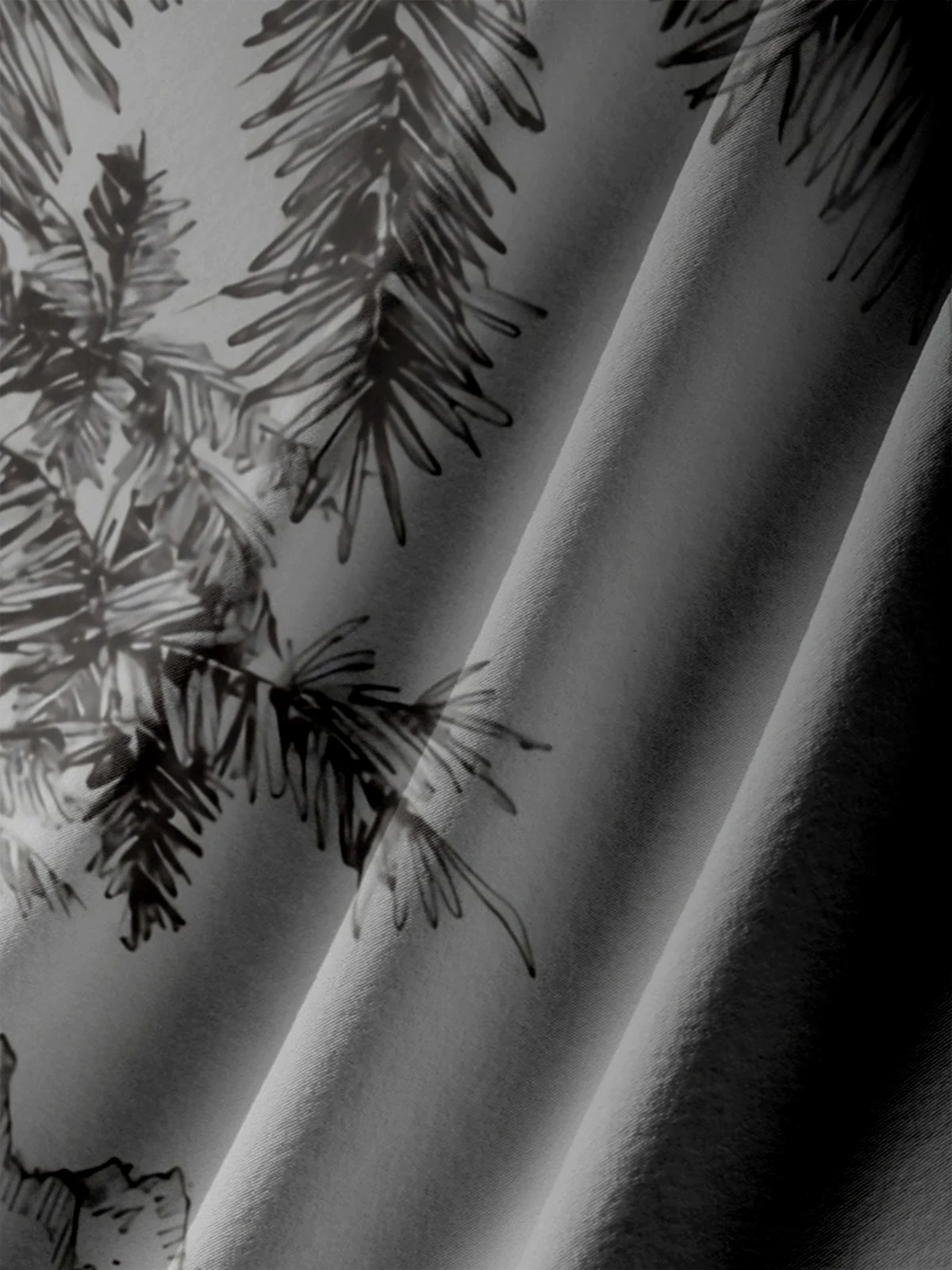 Big Size Moisture-wicking Palm Tree Chest Pocket Hawaiian Shirt