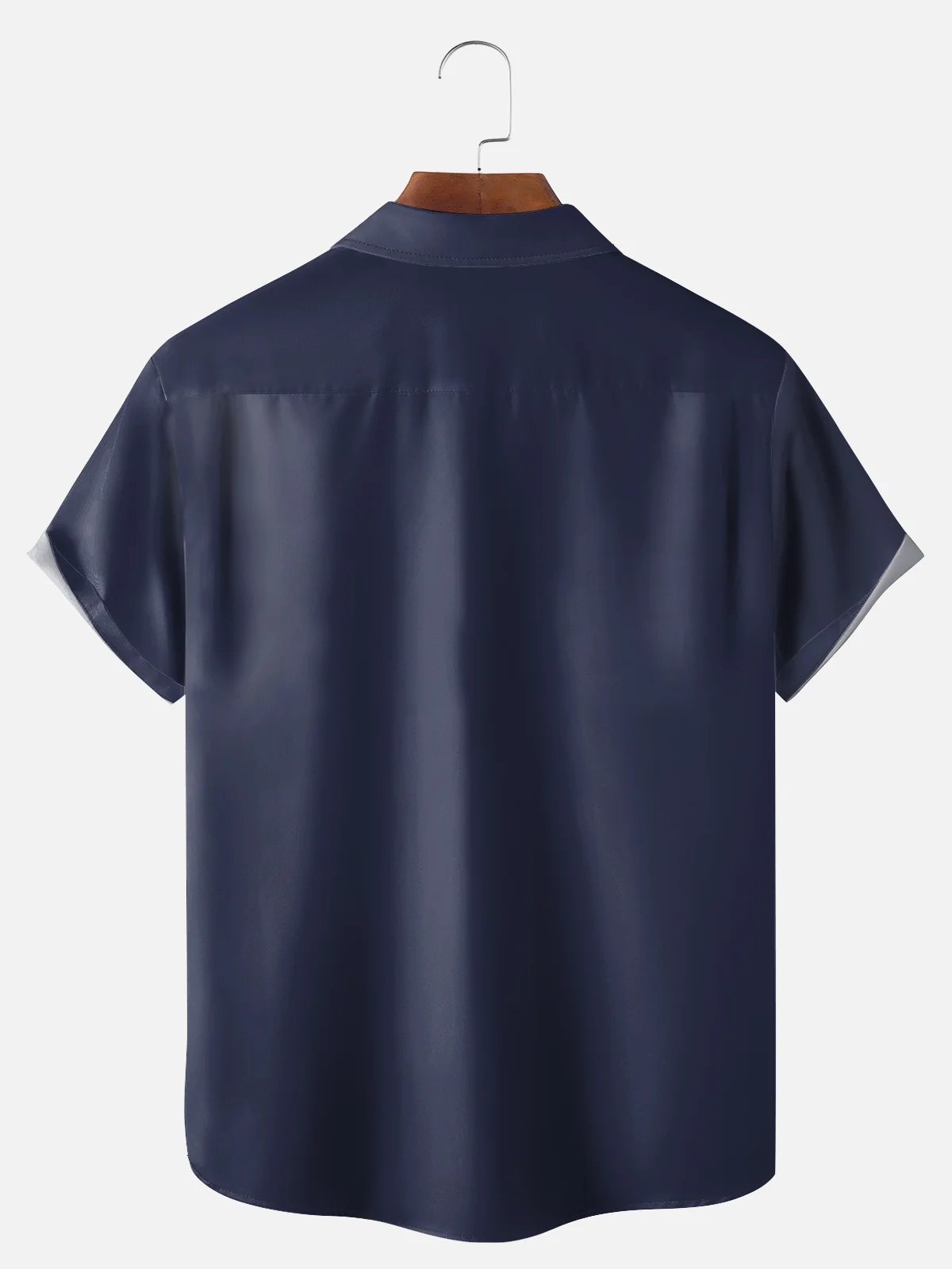 Big Size Moisture-wicking Solid Color Chest Pocket Casual Shirt