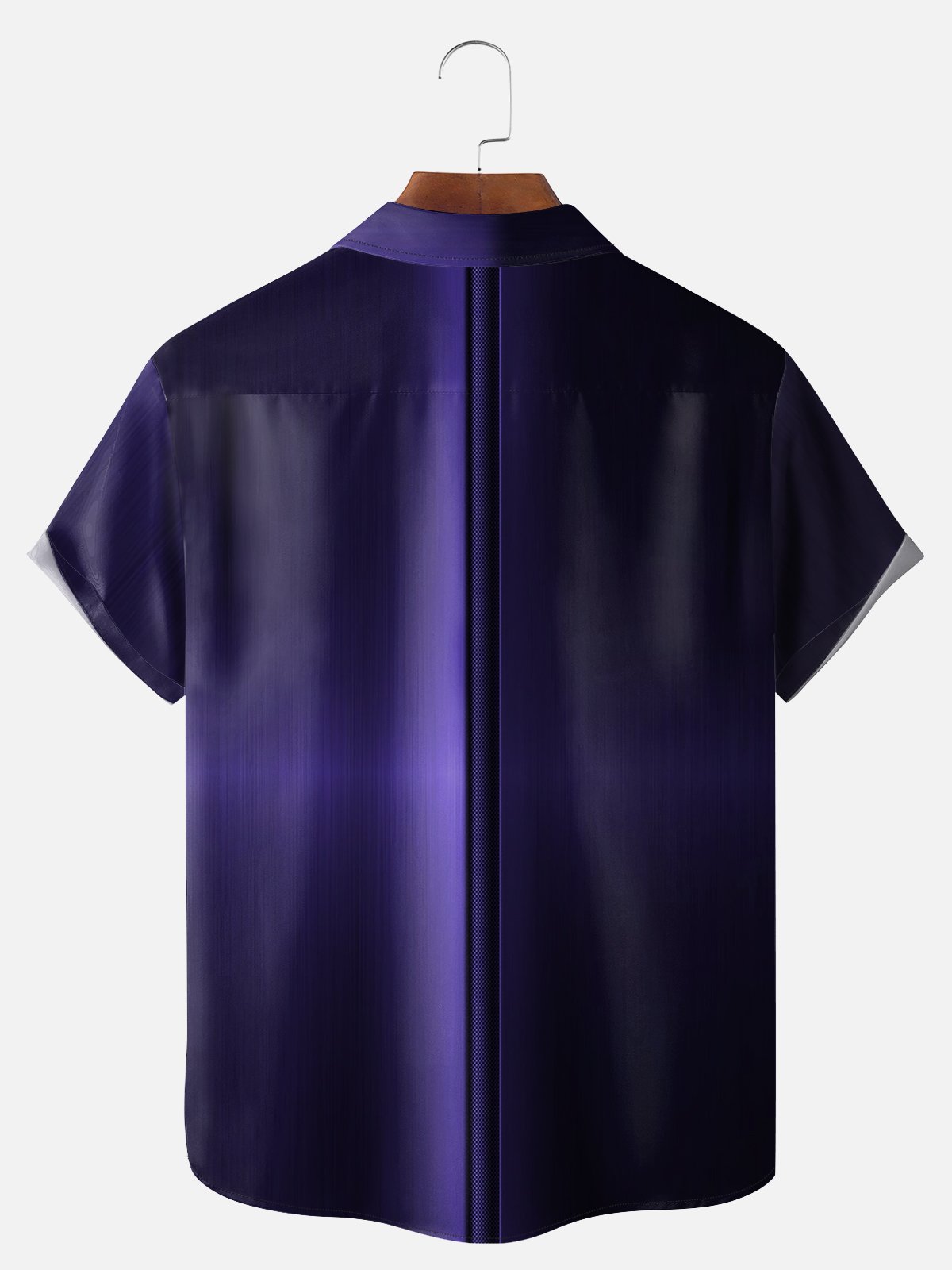 Big Size Moisture-wicking Gradient Color Chest Pocket Casual Shirt