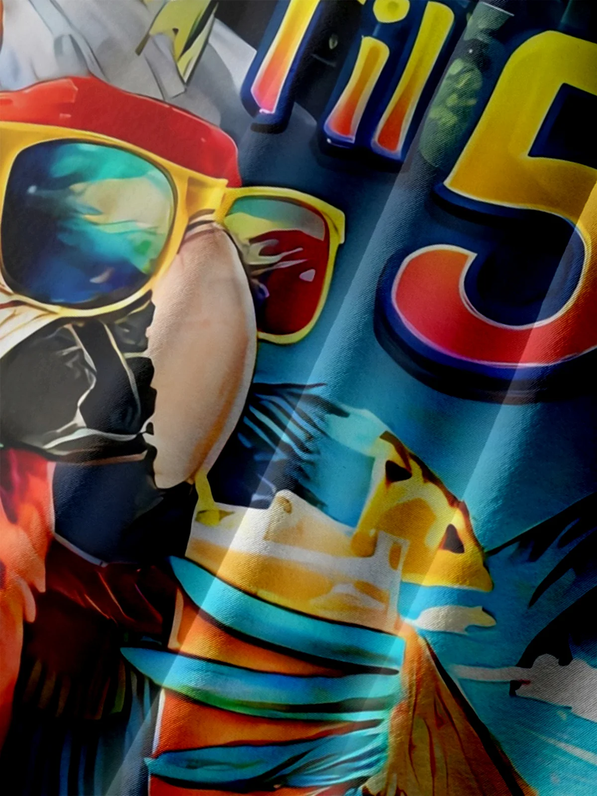 Big Size Moisture Wicking I M Not Waiting Ril 5 Parrot Beach Scene Chest Pocket Hawaiian Shirt