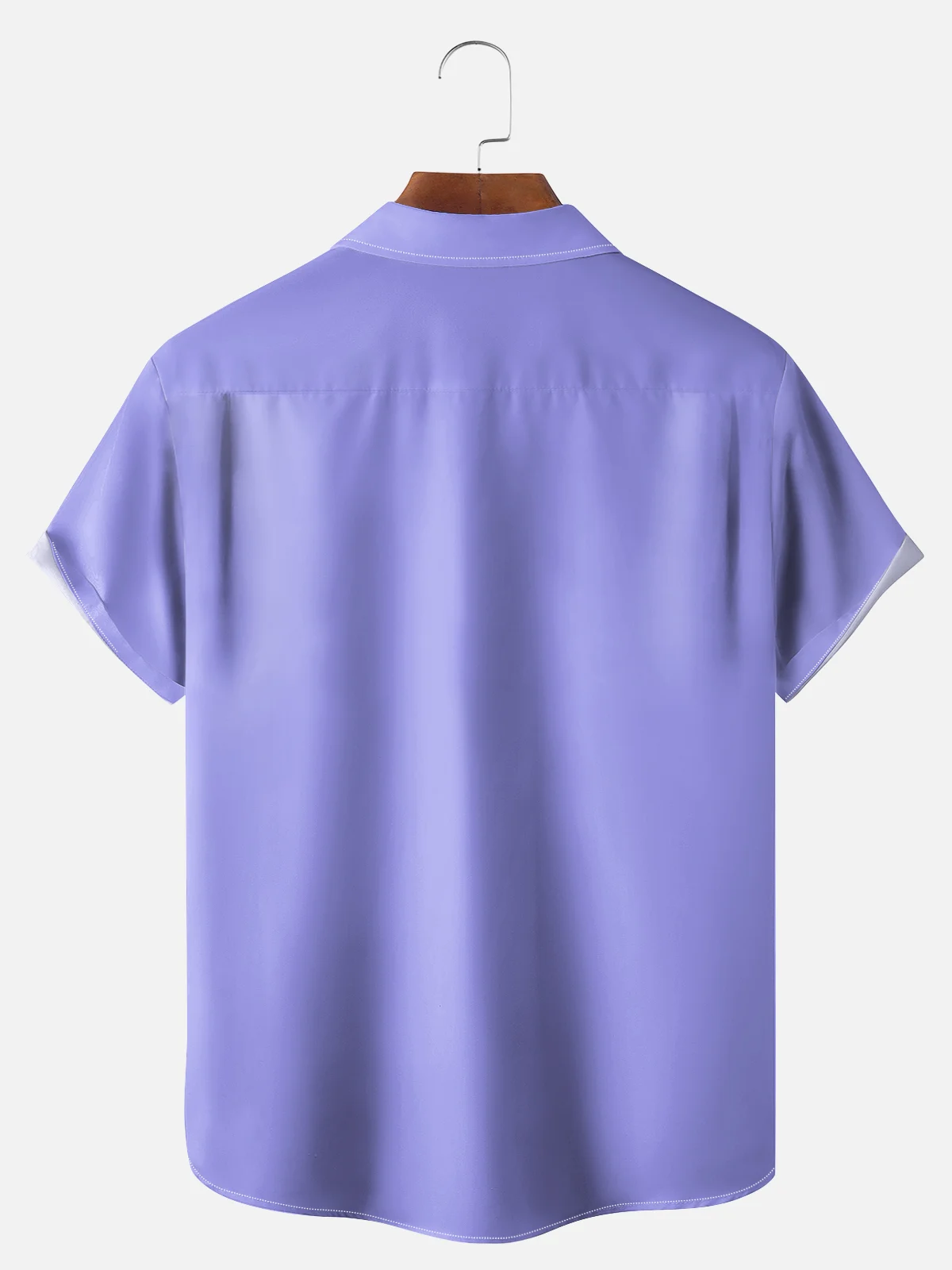 Big Size Moisture-wicking Color Block Chest Pocket Casual Shirt