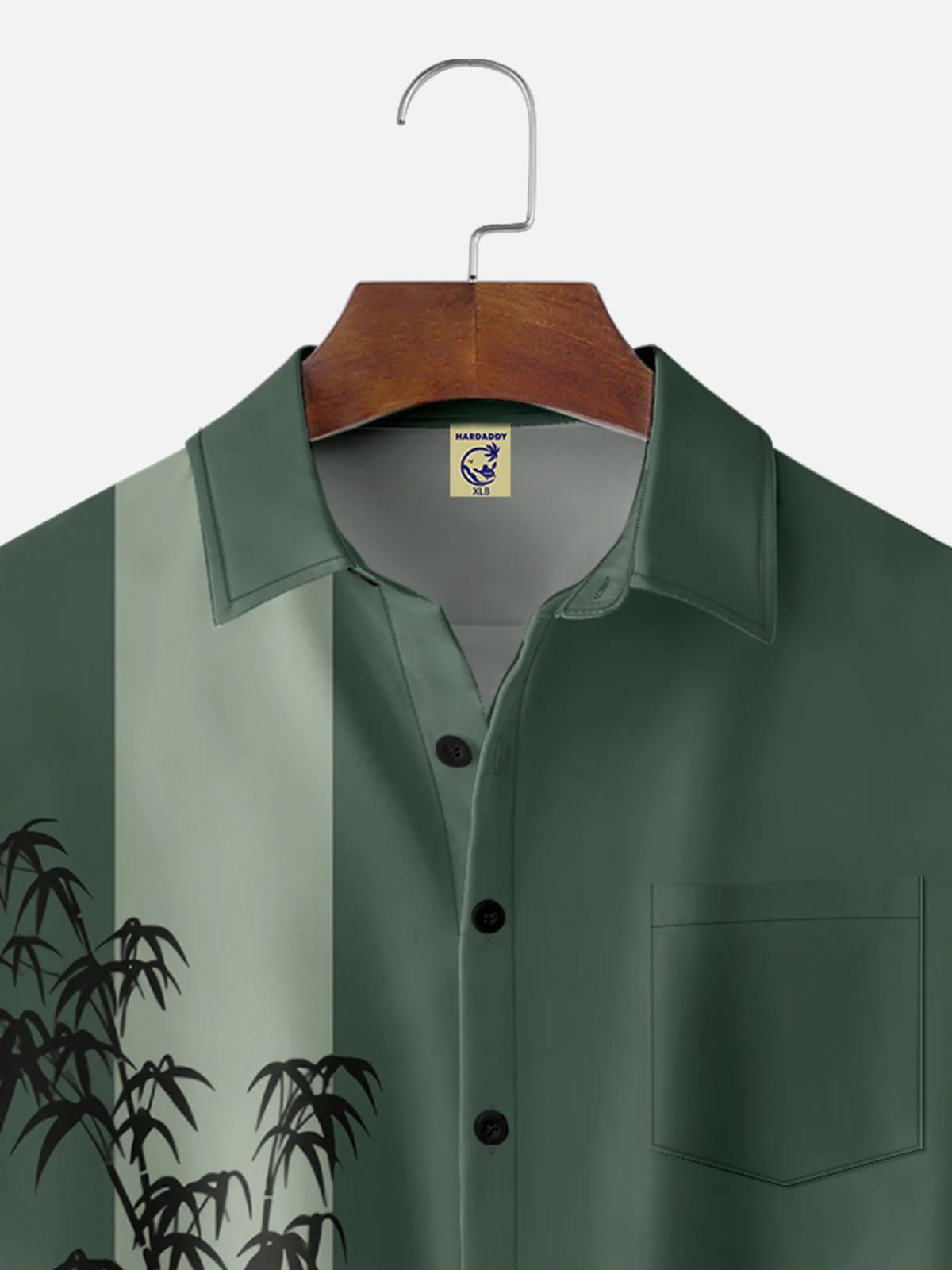 Big Size Moisture-wicking Bamboo Chest Pocket Hawaiian Shirt