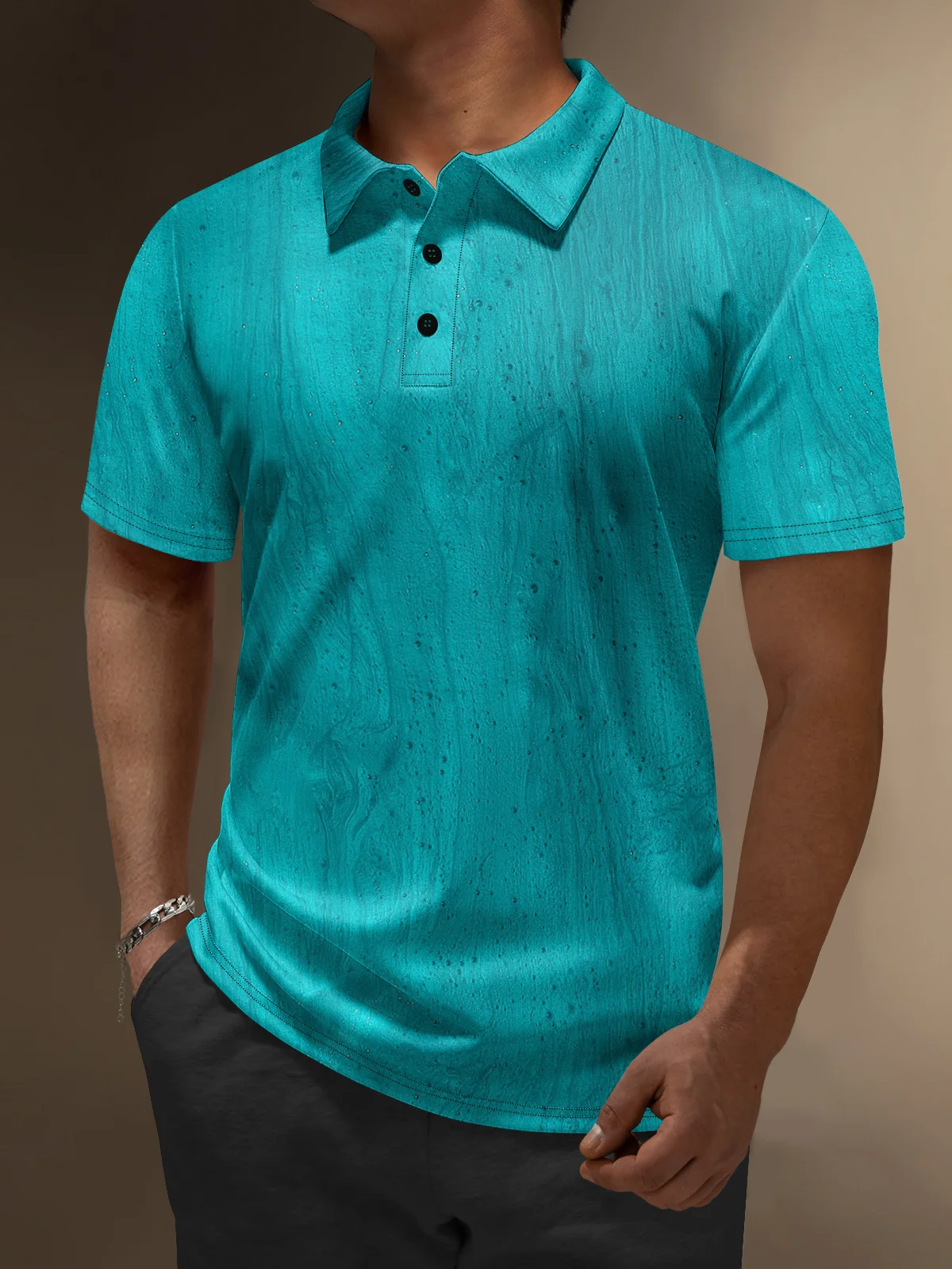 Moisture Wicking Gradient Short Sleeve Golf Polo