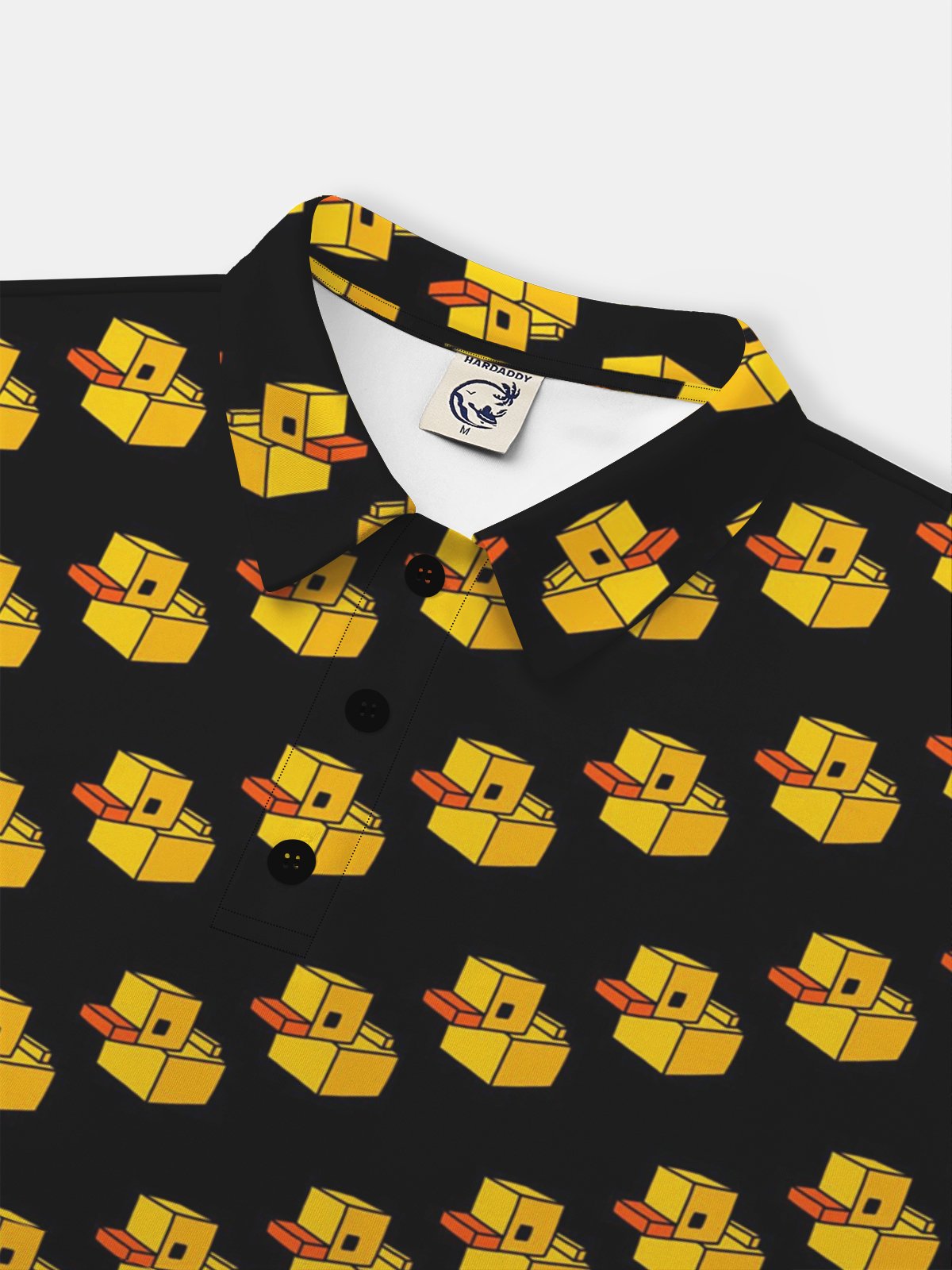 Moisture Wicking Geometric Duck Short Sleeve Golf Polo