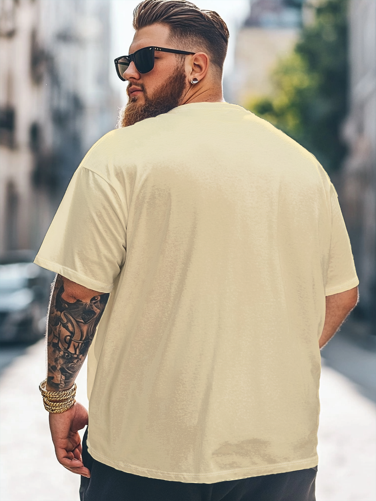 Big Size Men's Funny Trump Vacation Loose T-shirt