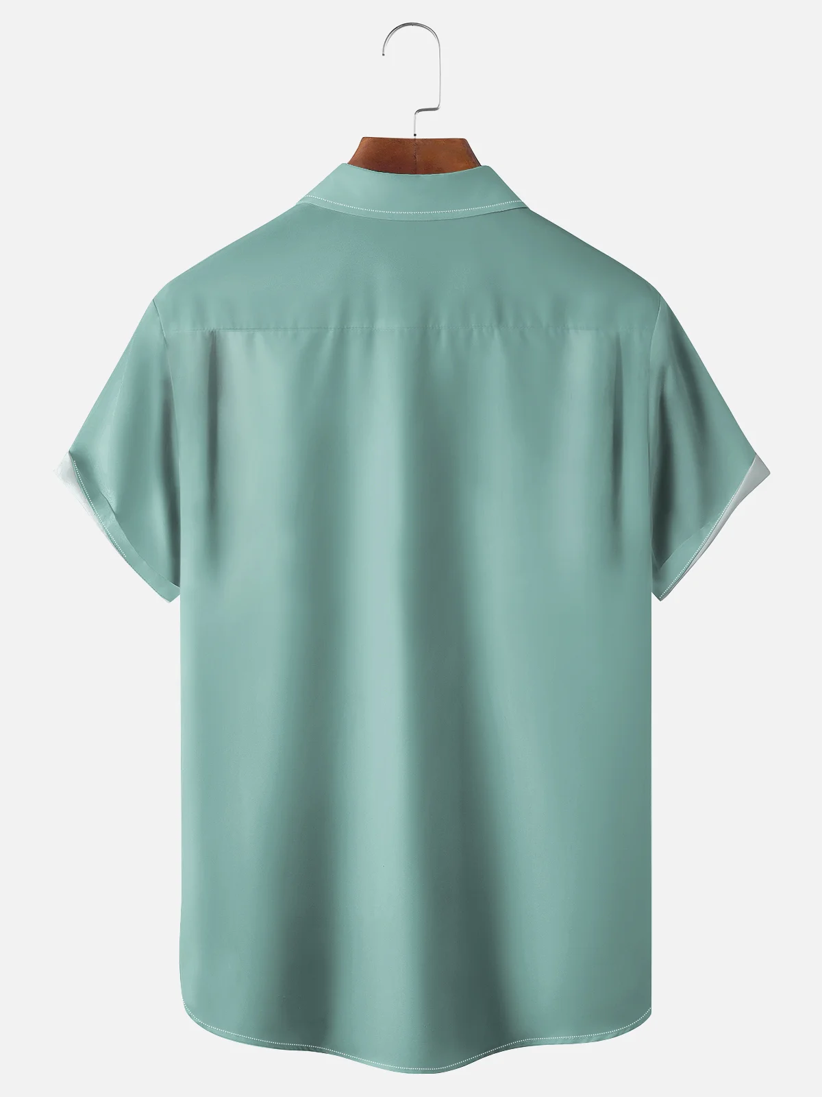 Moisture Wicking Tropical Floral Chest Pocket Bowling Shirt