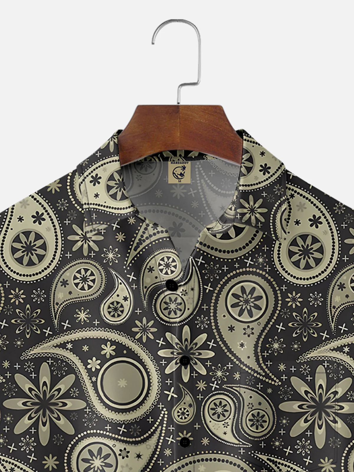 Moisture-wicking Cashew Flower Abstract Art Chest Pocket Casual Shirt