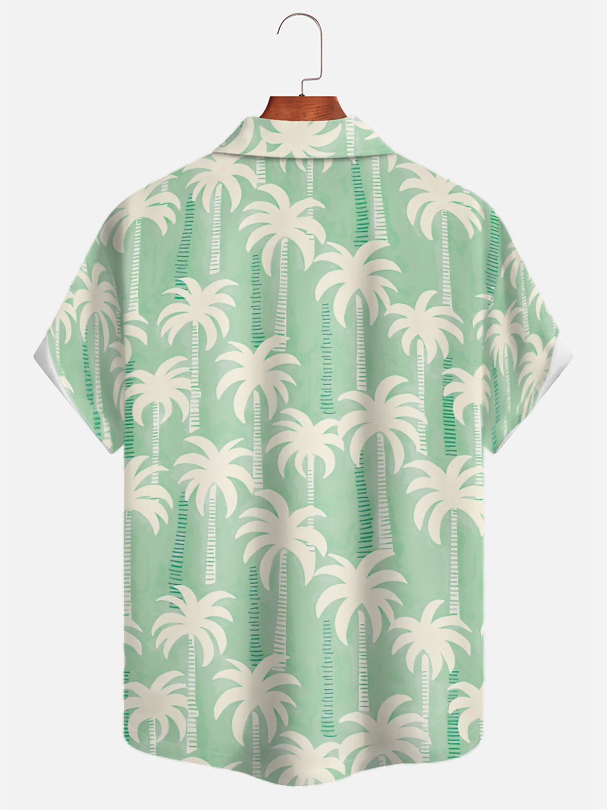 Moisture Wicking Tropical Coconut Tree Hawaiian Shirt