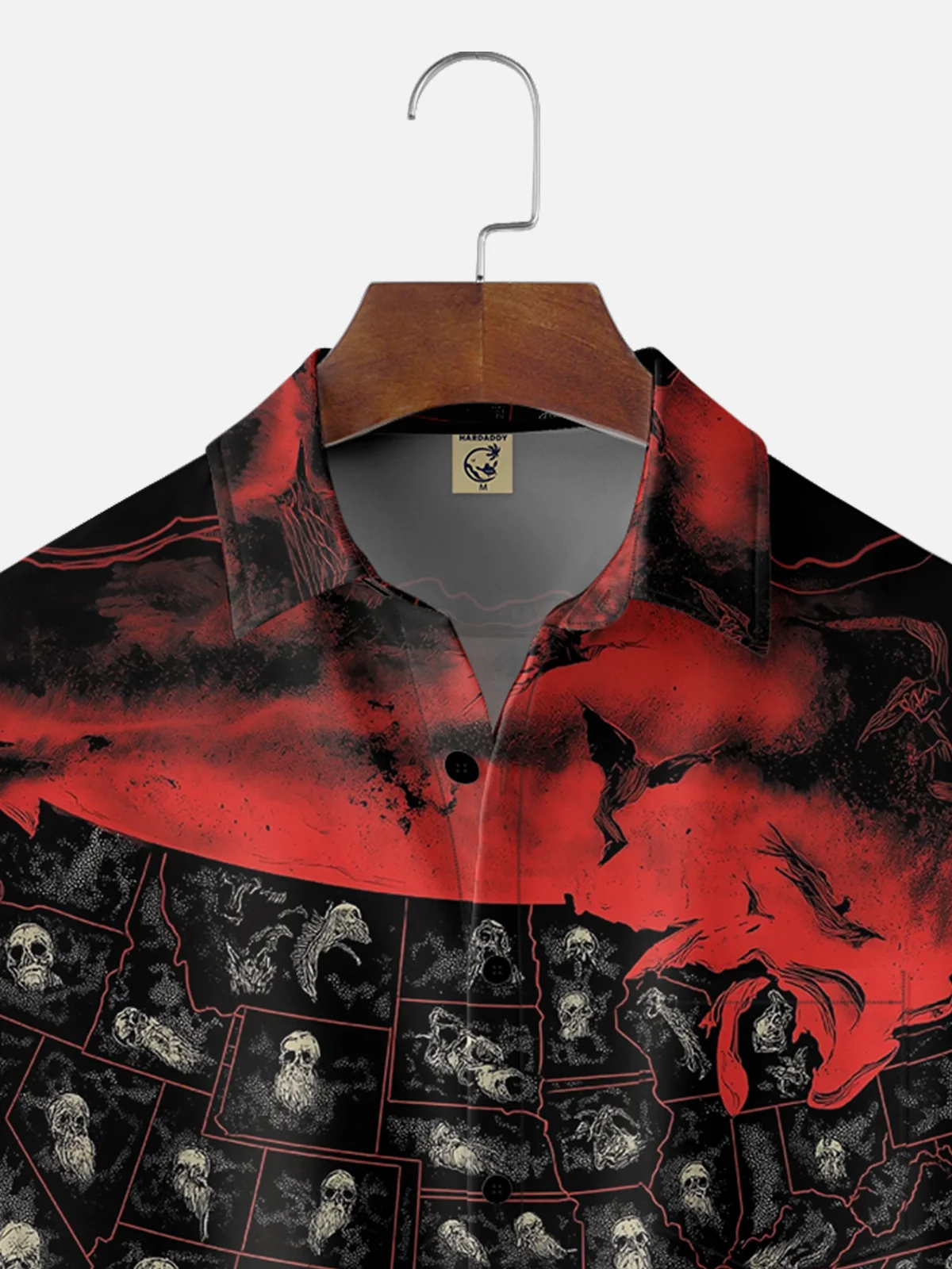 Moisture Wicking US Map Chest Pocket Hawaii Shirt