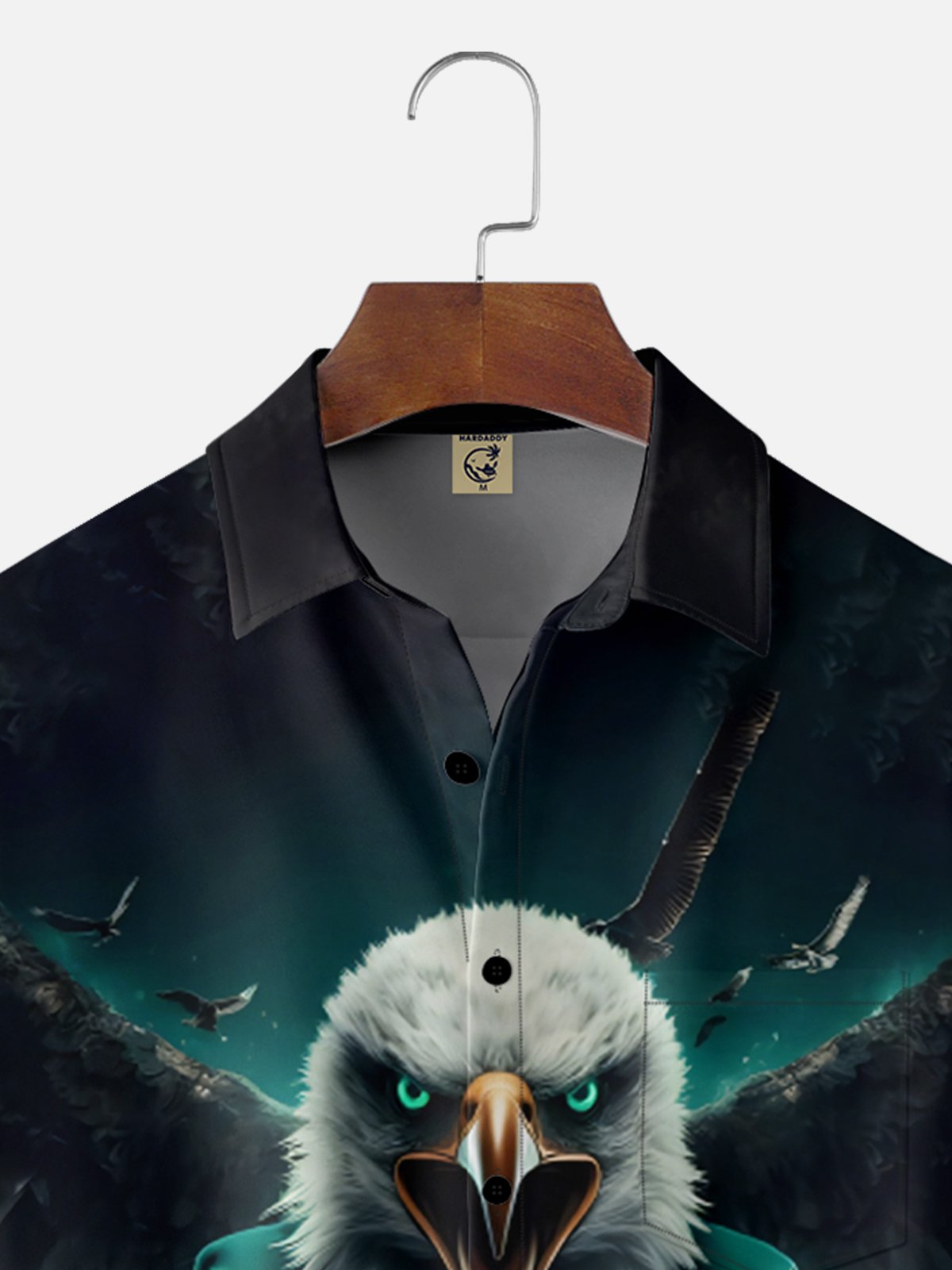 Wade Moisture-wicking American Football Philadelphia Art Eagles Chest Pocket Casual Shirt