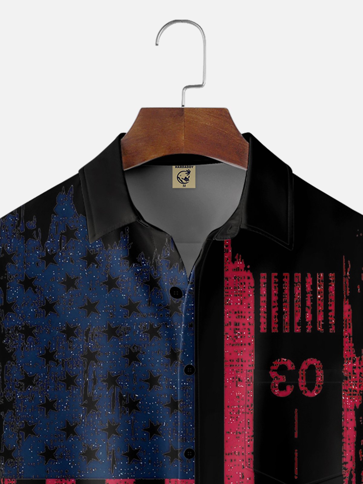 Moisture-wicking American Flag Independence Day Fun Chest Pocket Casual Shirt
