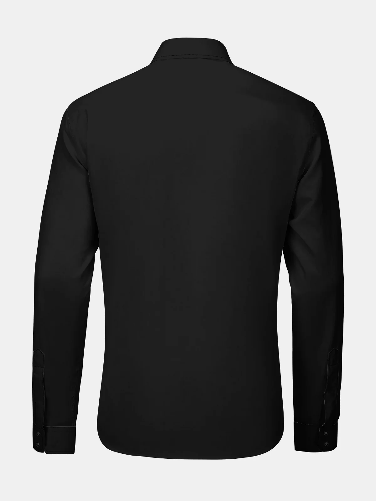 Black Stripe Long Sleeve Casual Dress Shirt