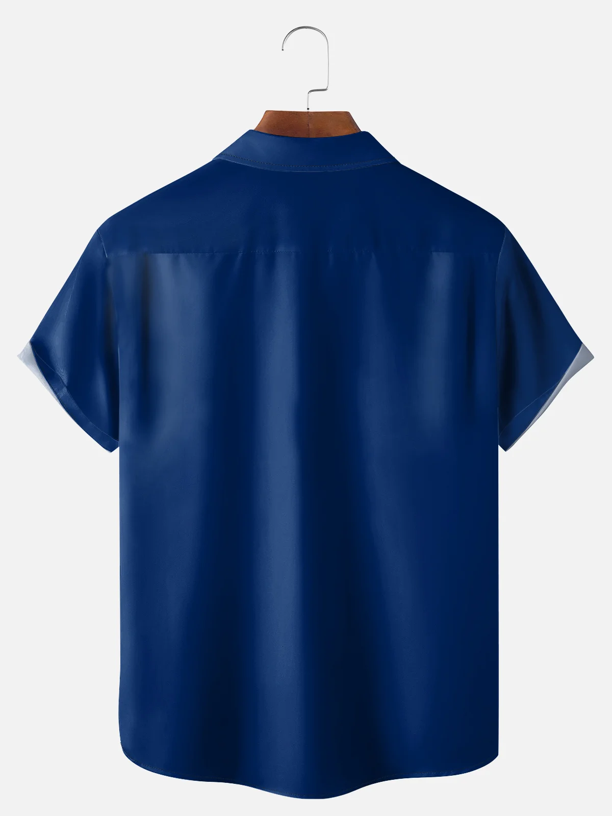 Big Size Moisture-wicking Flamingo Chest Pocket Bowling Shirt