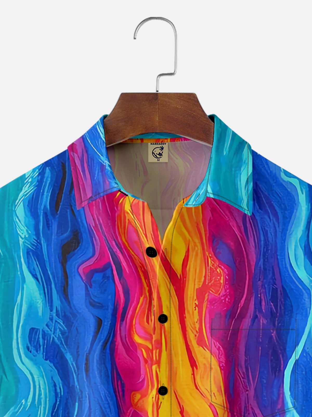 Hardaddy Color Block Chest Pocket Short Sleeve Casual Shirt