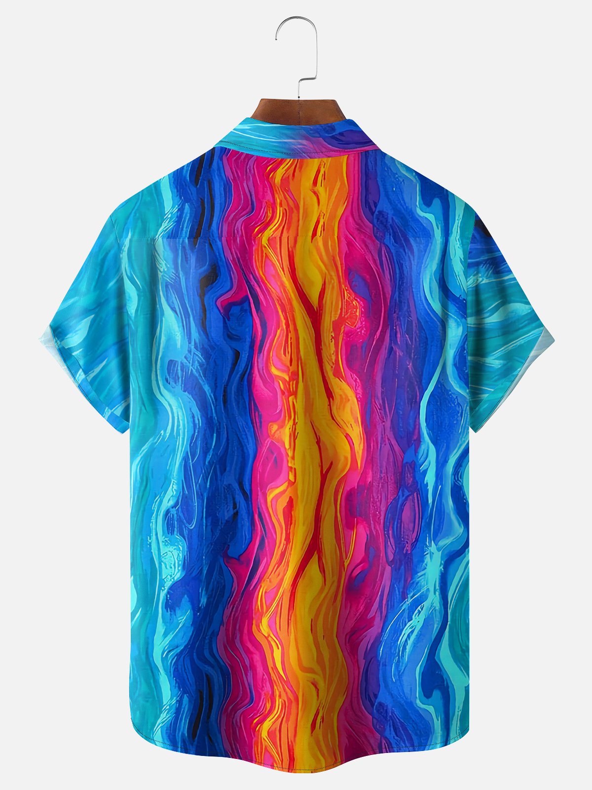 Hardaddy Color Block Chest Pocket Short Sleeve Casual Shirt