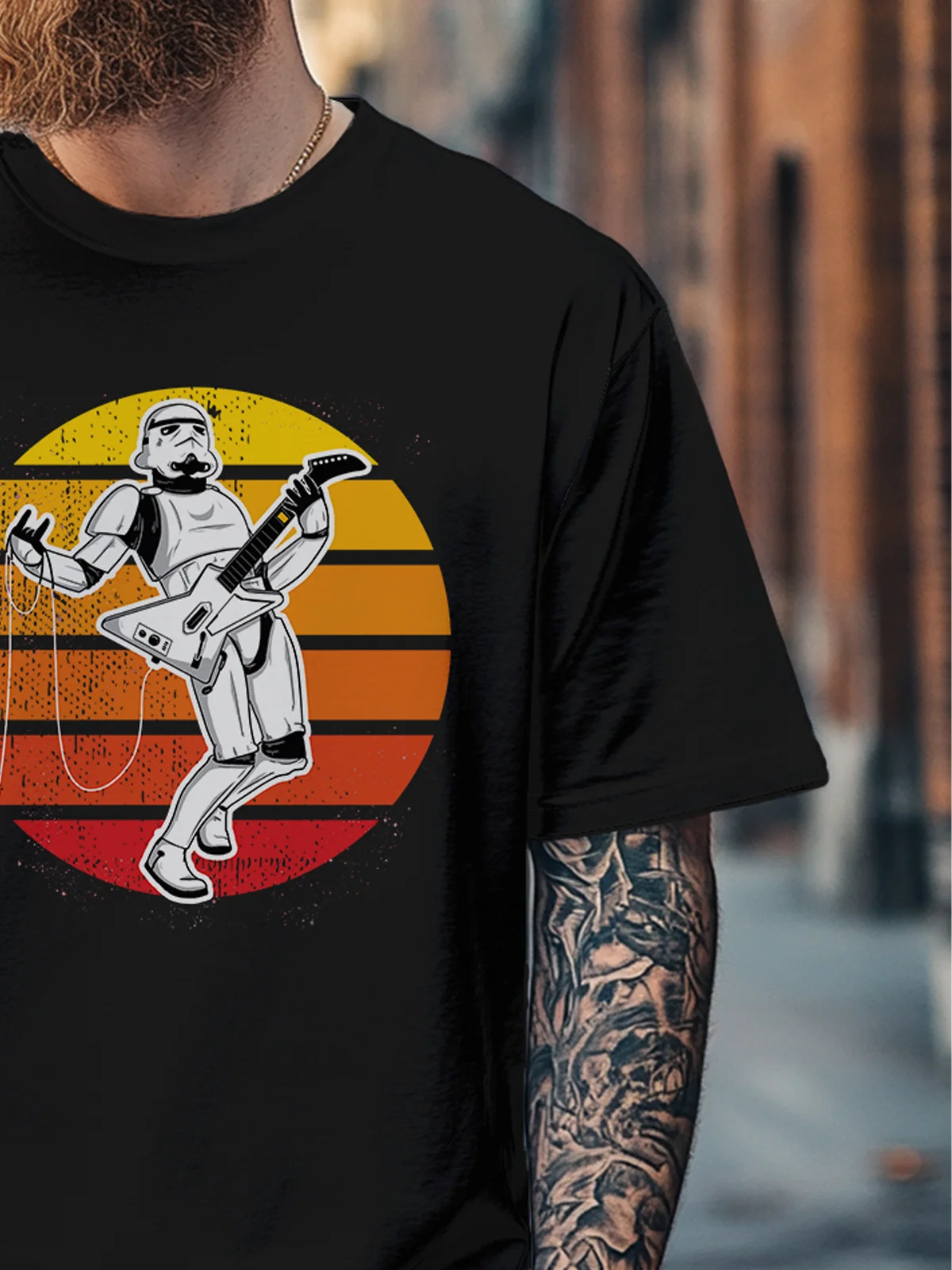 Hardaddy x Contatoeoli Studio Men's Funny Star Art Wars Fitted T-shirts