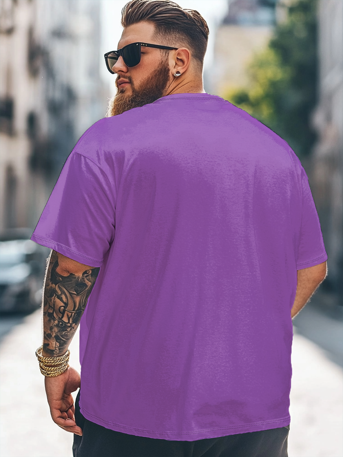 Hardaddy x Marcio Lima Big Size Men's Fun Cat Loose T-shirt