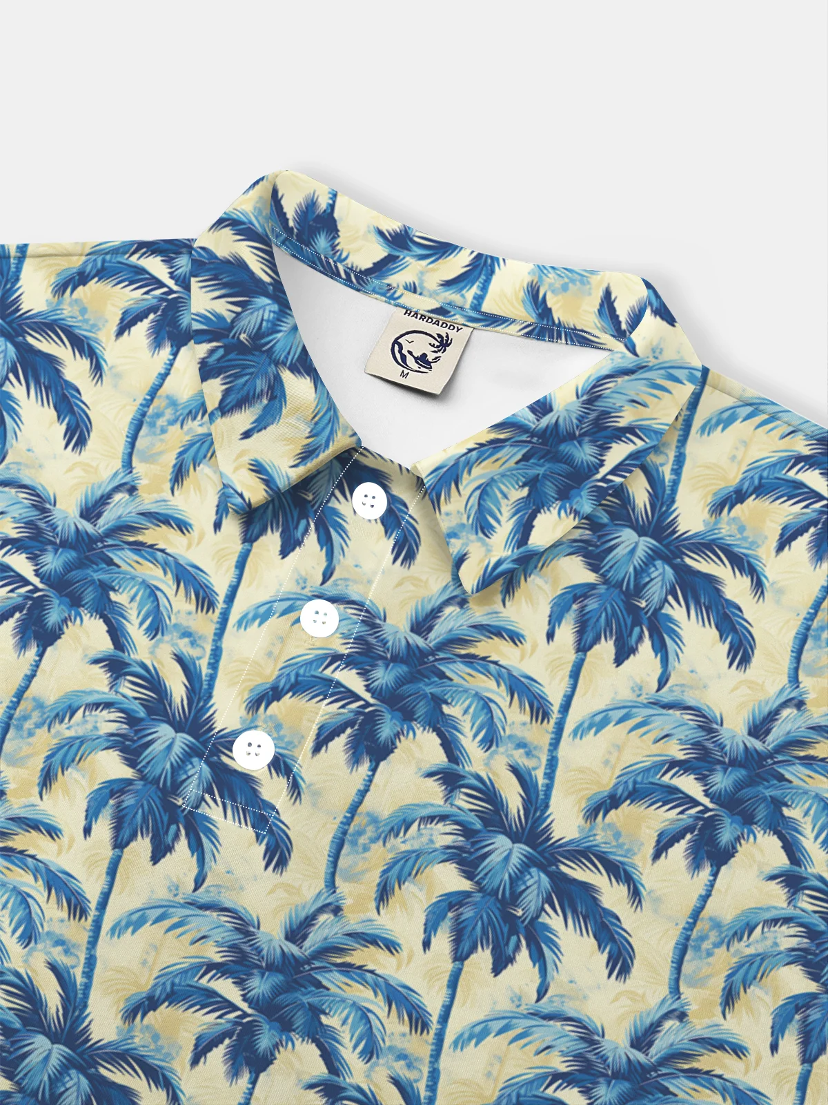 Moisture Wicking Coconut Tree Short Sleeve Golf Polo